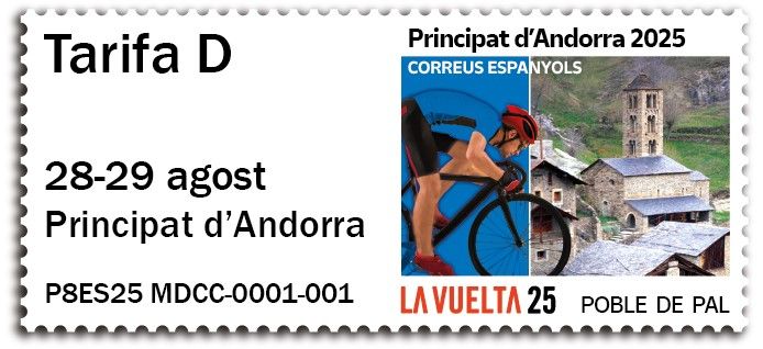 Un dels segells especials de Correos dedicats a la Vuelta.