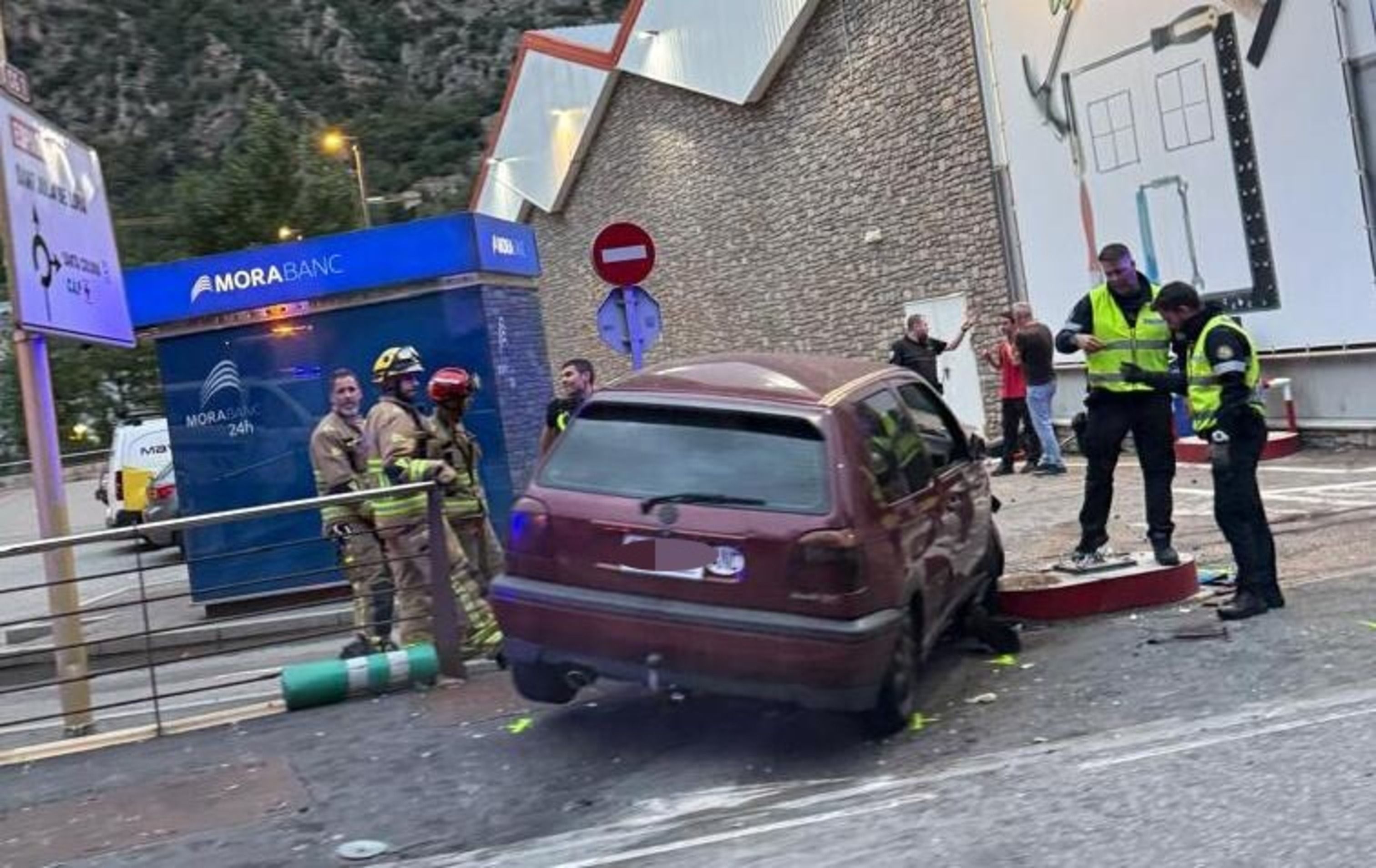 El Golf andorrà que ha estat envestit. El Golf andorrà que ha estat envestit.