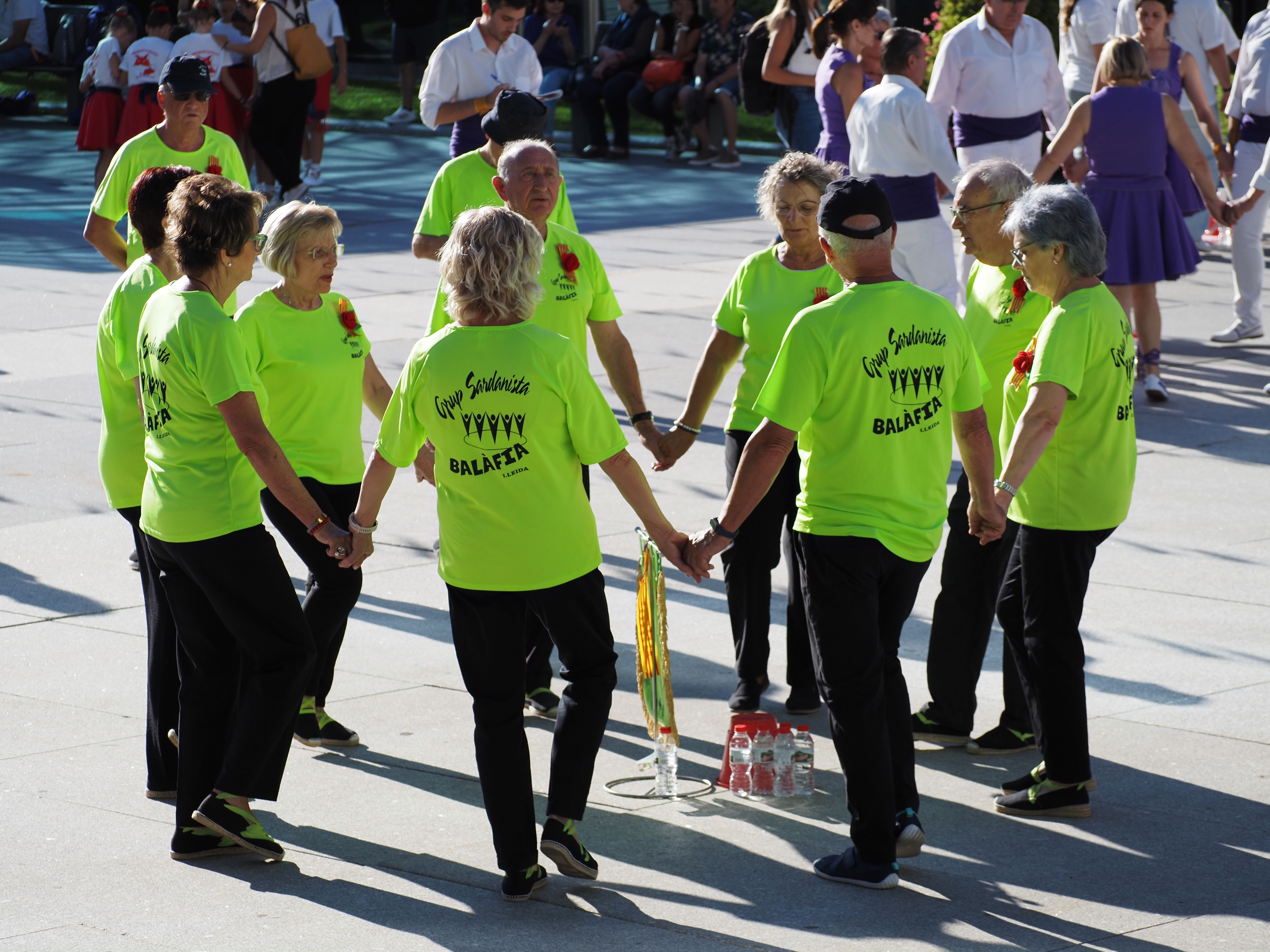 Un instant del concurs de colles sardanistes d'Encamp.