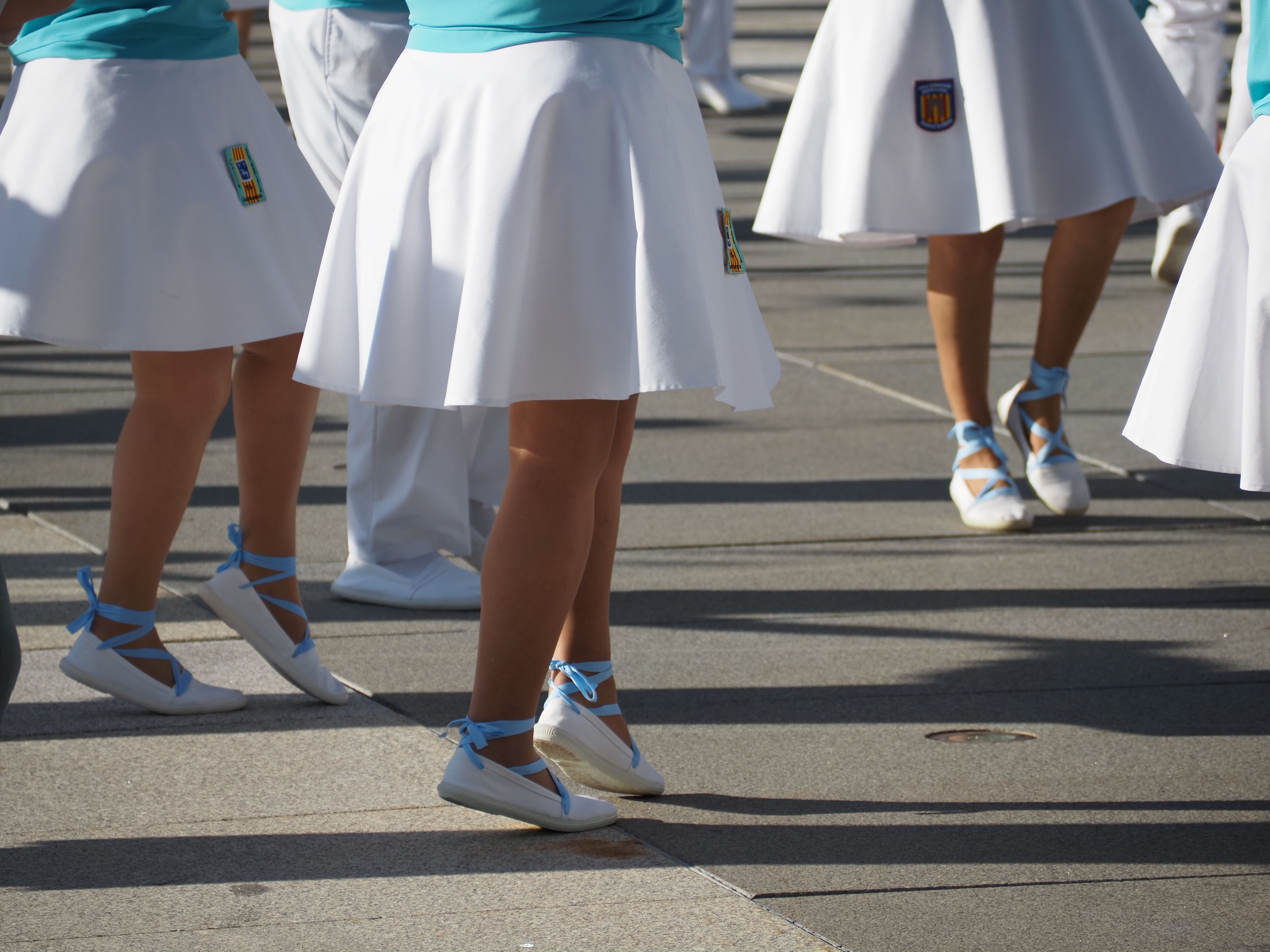 Detall dels passos d'una de les sardanes.