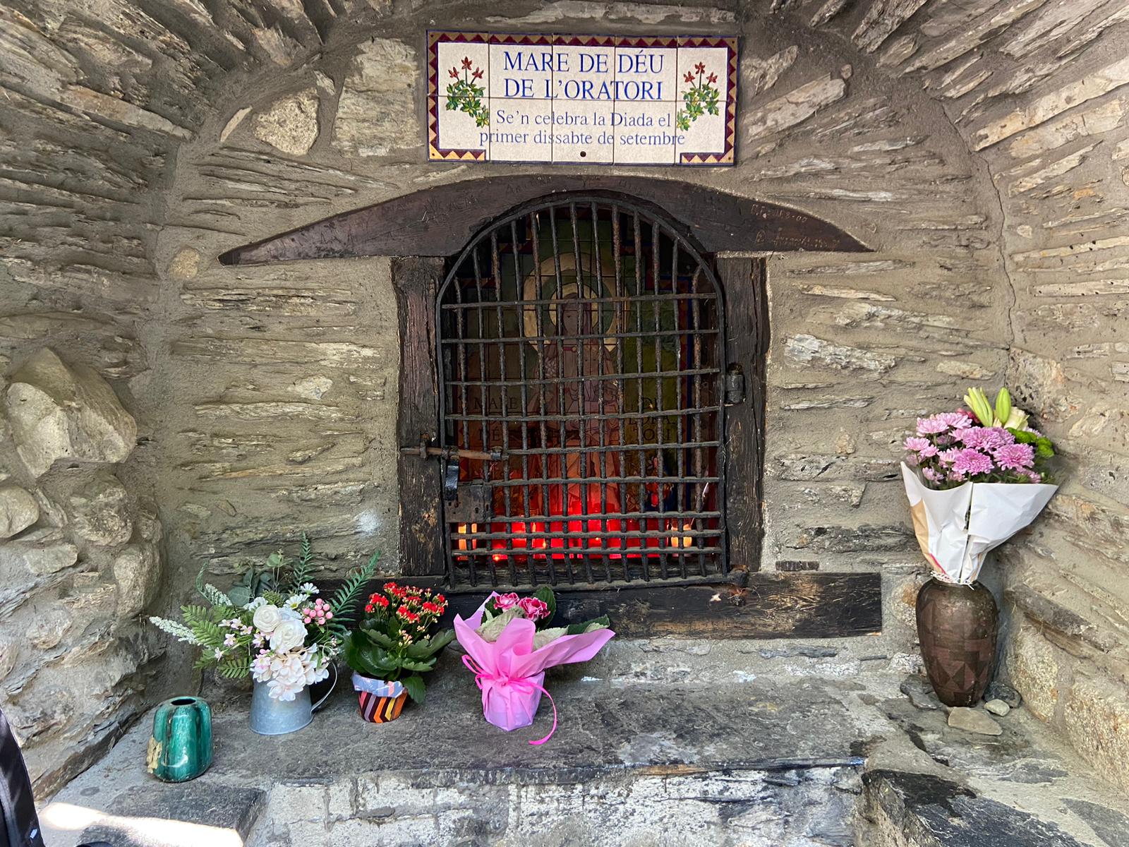 L'ofrena floral realitzada aquest dissabte per la diada.