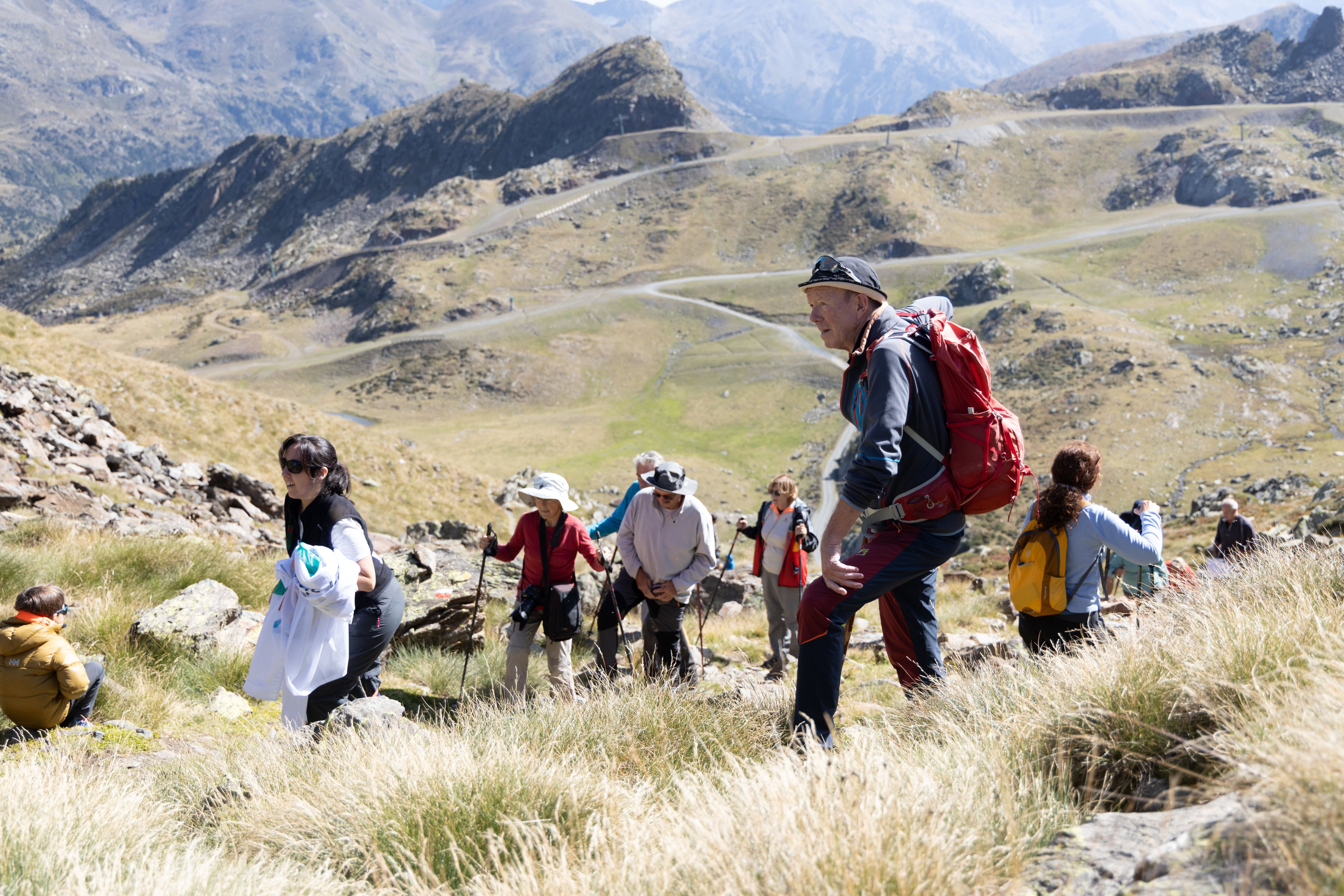 L'exconseller general i empresari ordinen Toni Fillet durant l'excursió. L'exconseller general i empresari ordinen Toni Fillet durant l'excursió.