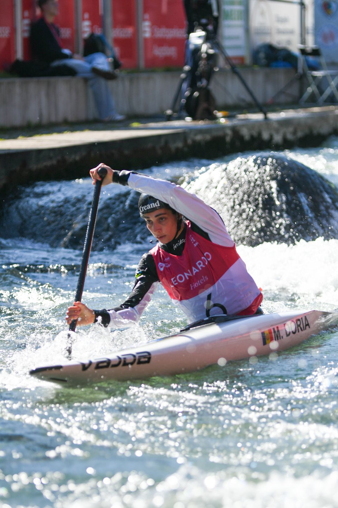 Doria, en la segona jornada de competició a Augsburg.