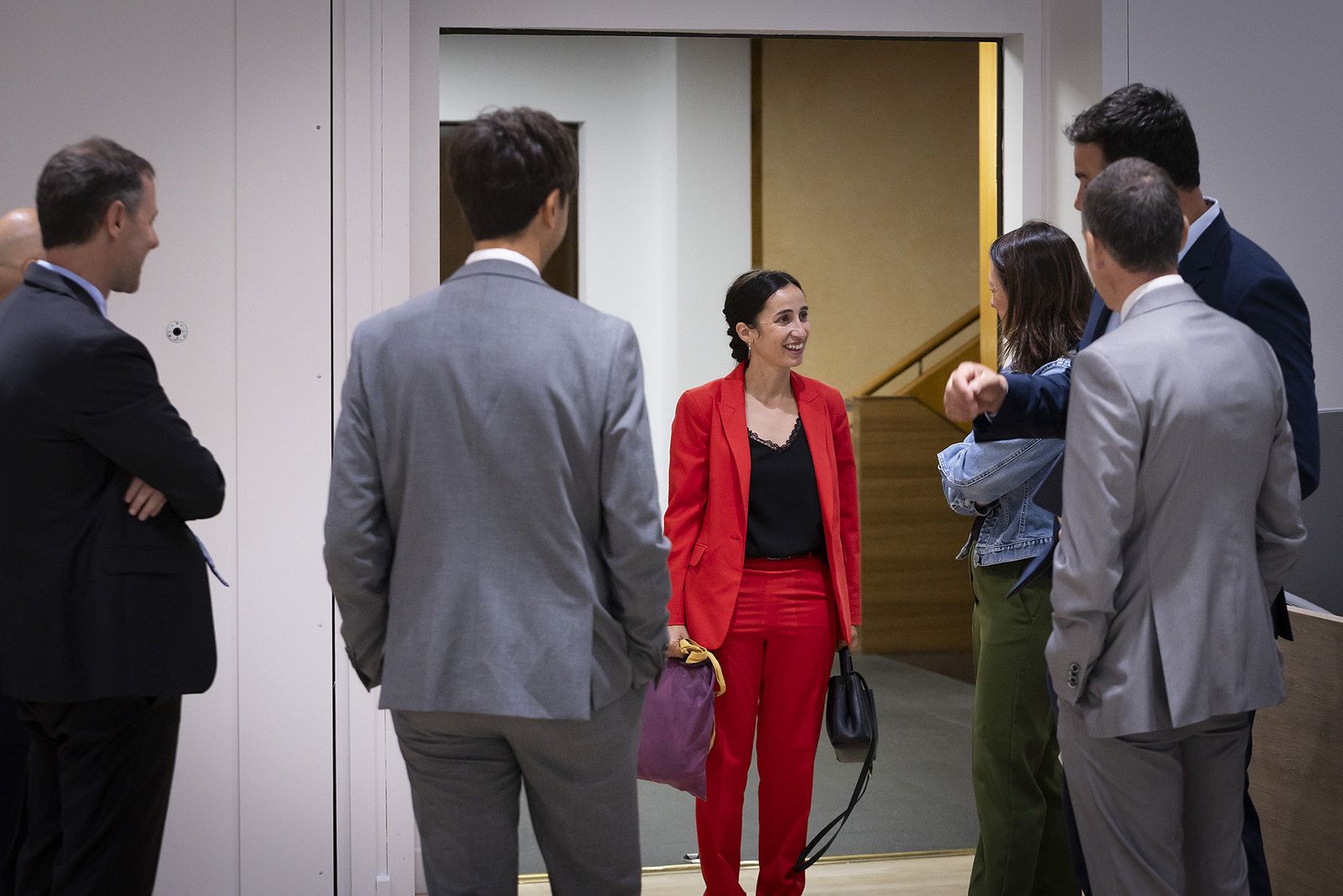 Els cònsols abans d'entrar a la reunió d'aquest dimarts.