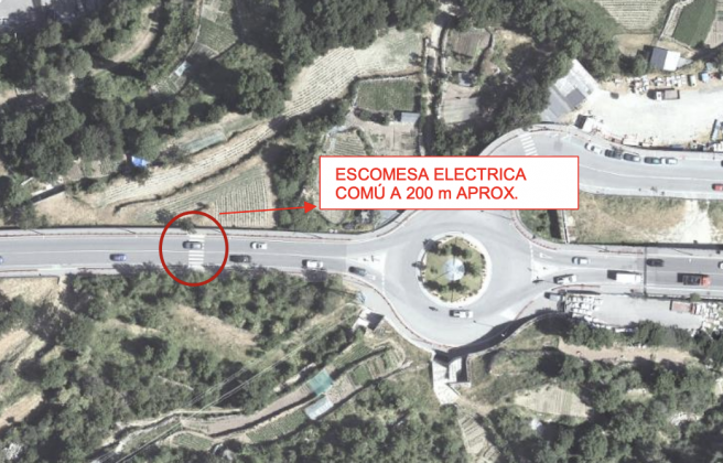 Zona del pas de vianants d'Encamp.