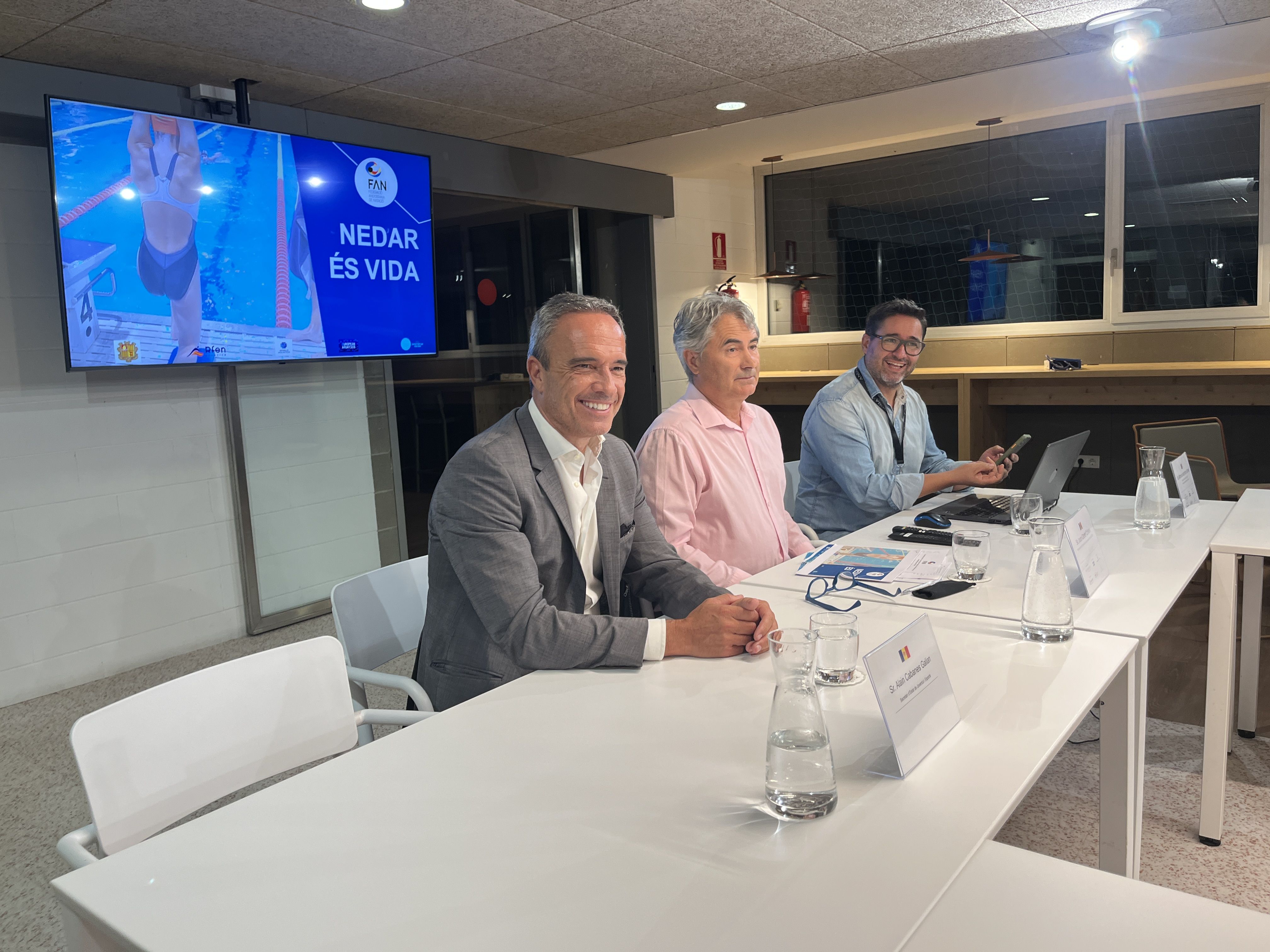 Un moment de la reunió en què s'ha presentat el programa.