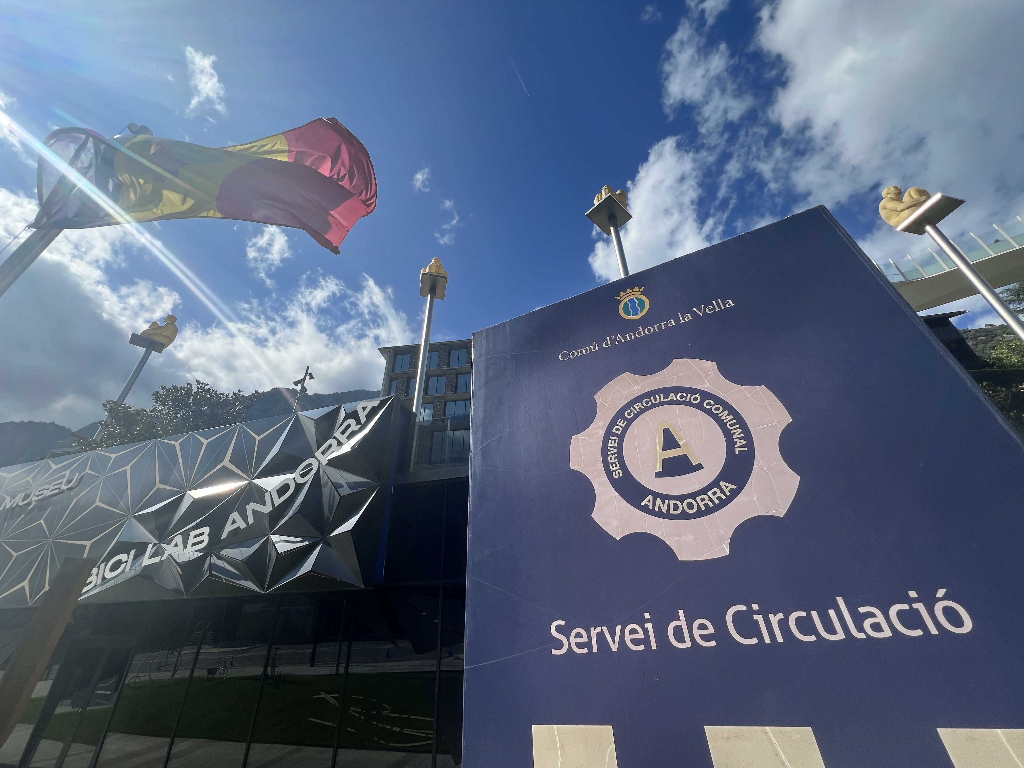 El despatx del Servei de Circulació d'Andorra la Vella, a la zona de la plaça Lídia Armengol.