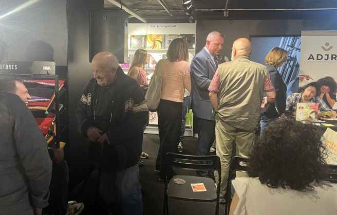 El secretari d’Estat d’Educació i Universitats, Josep Anton Bardina, i el mossèn Ramon, durant la presentació. El secretari d’Estat d’Educació i Universitats, Josep Anton Bardina, i el mossèn Ramon, durant la presentació.