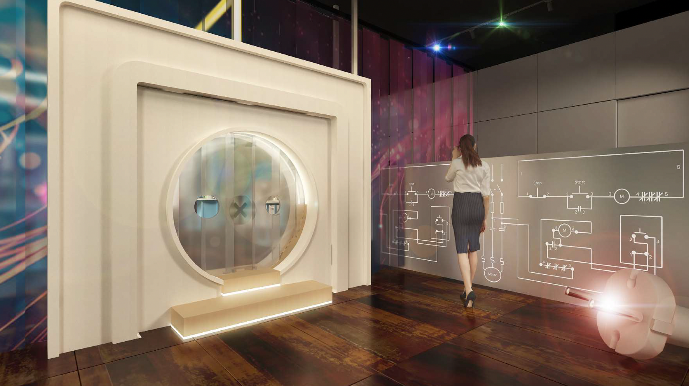 Un endoll gegant serà un deles elements d'atracció d'una altra de les sales.