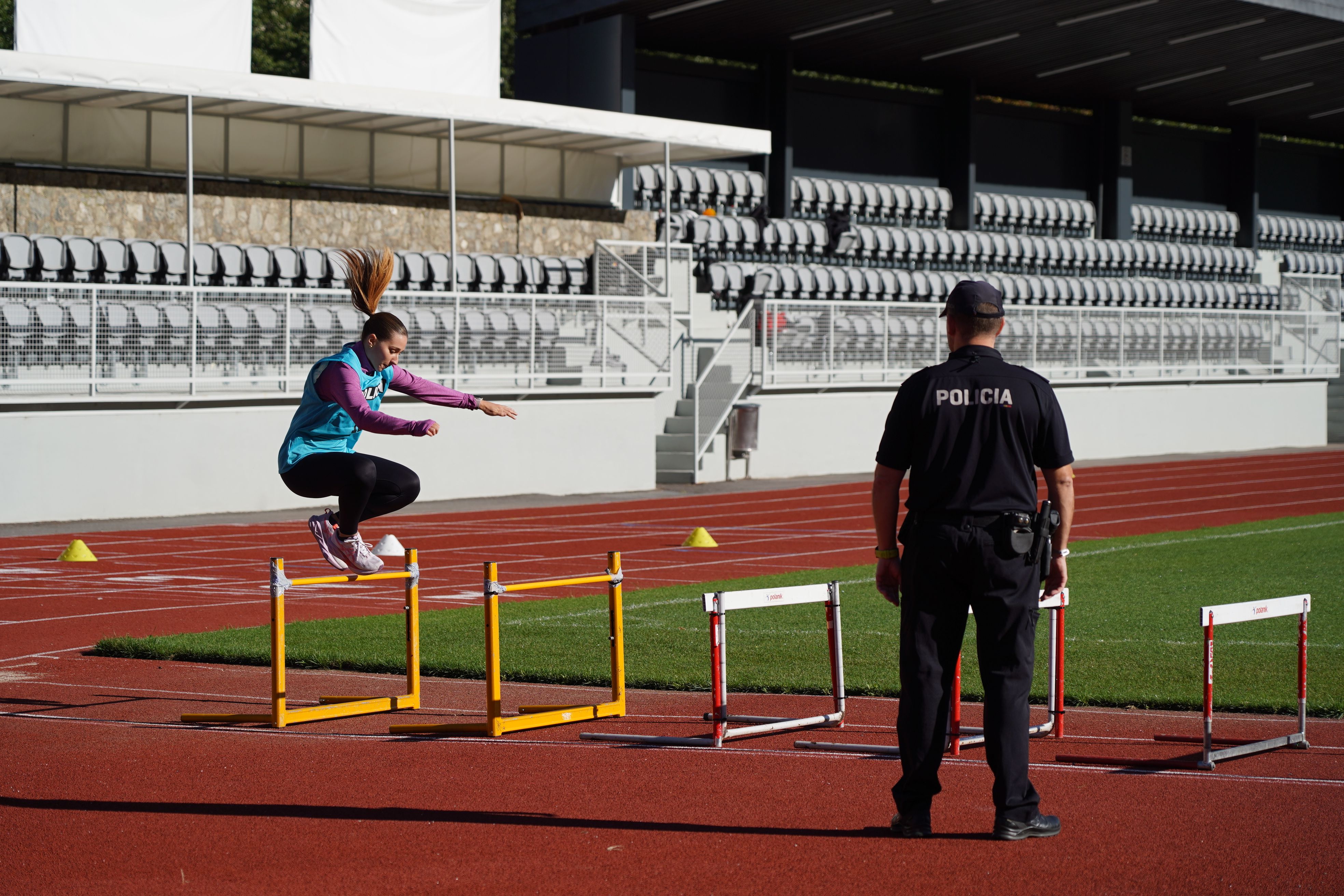 Superar tanques, una altra de les proves. Superar tanques, una altra de les proves.