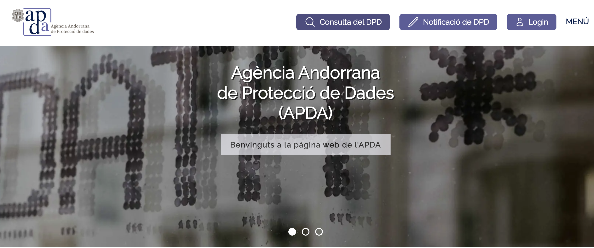 Imatge de la web de l'APDA. Imatge de la web de l'APDA.
