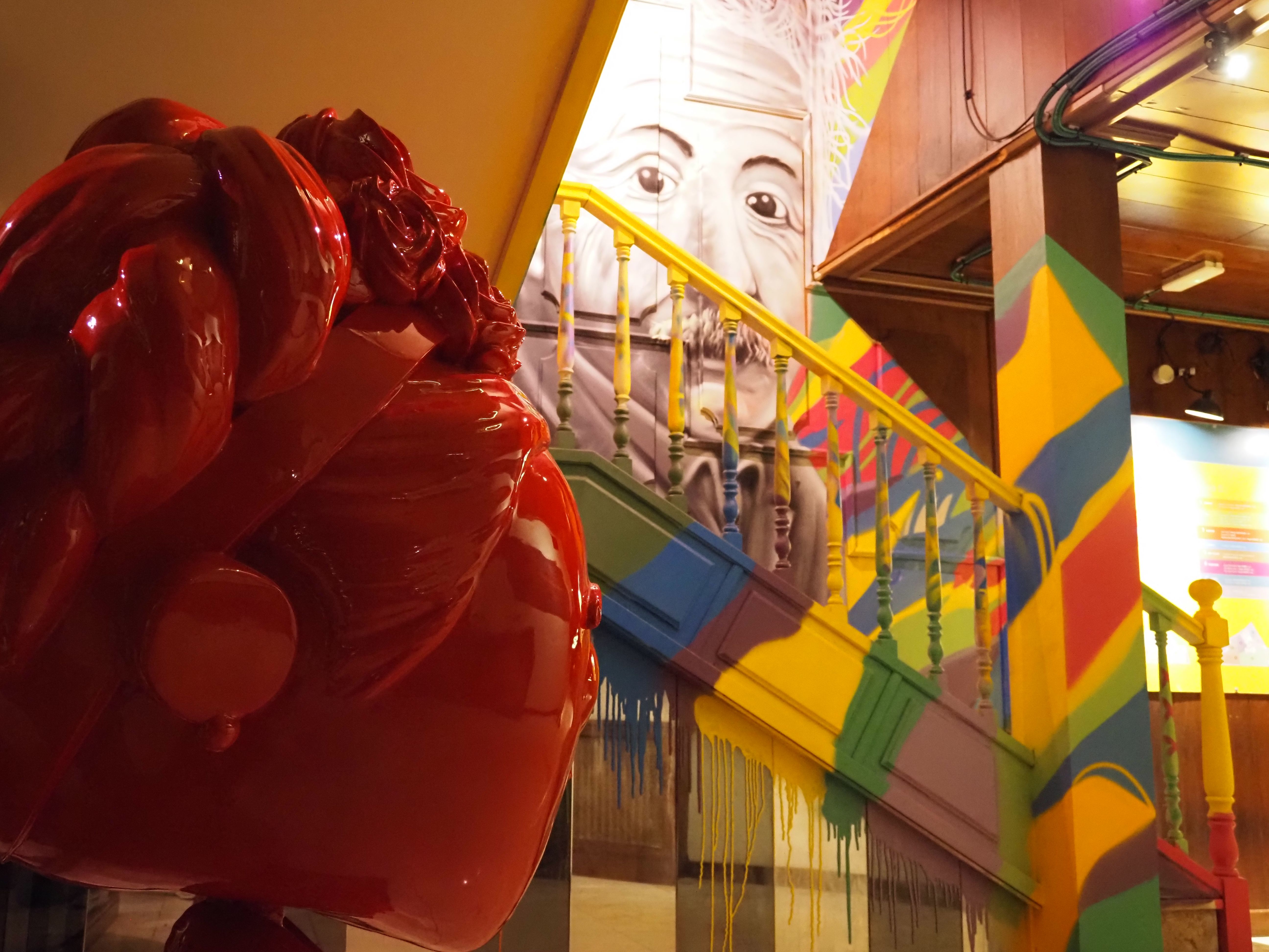 L'obra d'StudiMural, amb una Frida Kahlo en primer terme. L'obra d'StudiMural, amb una Frida Kahlo en primer terme.