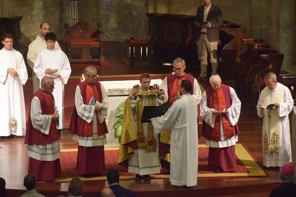 Un moment de la benedicció de l'orgue. 