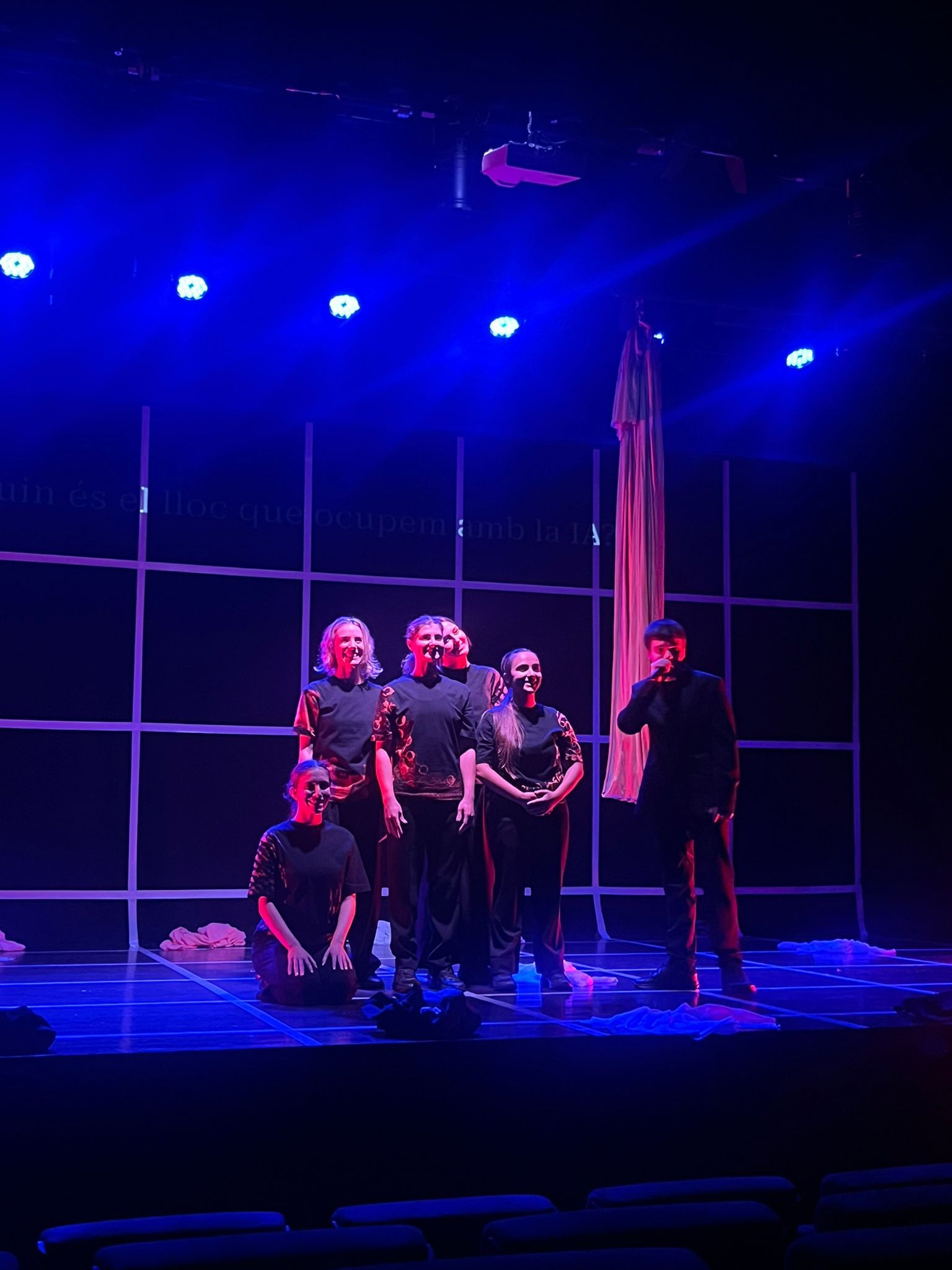 Un dels moments de la representació a les Fontetes.