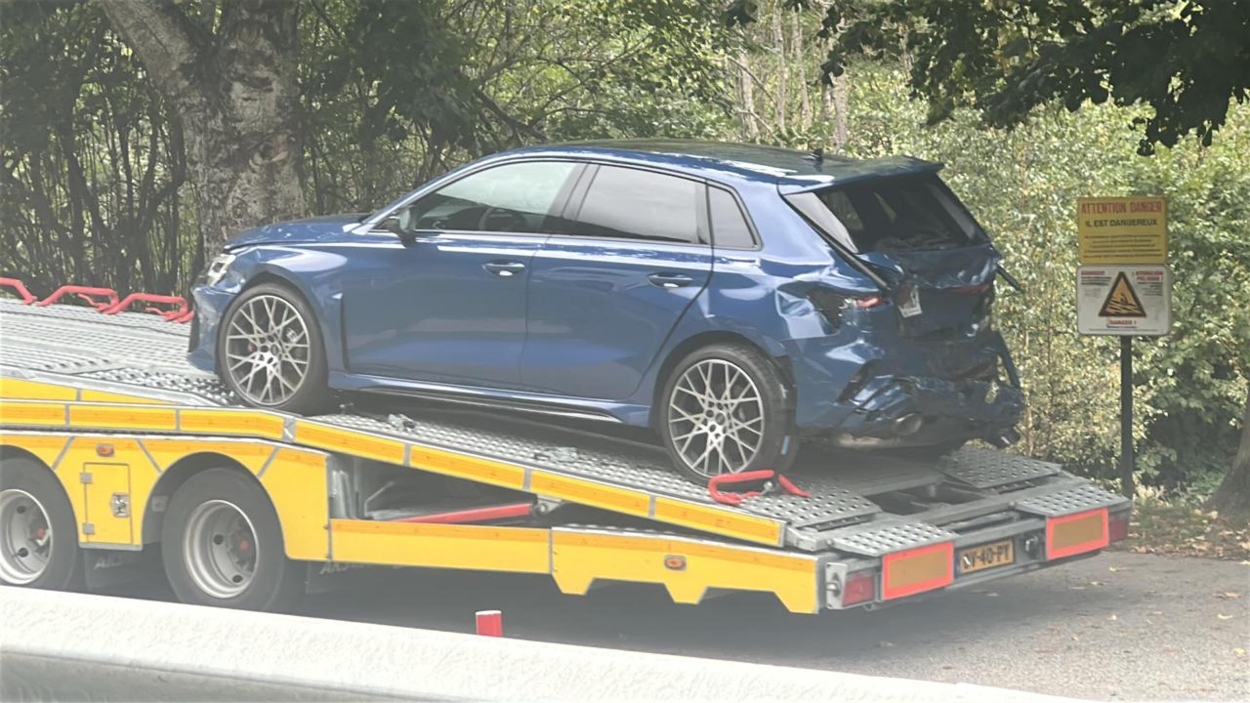 El cotxe andorrà implicat en un accident a l'RN20.