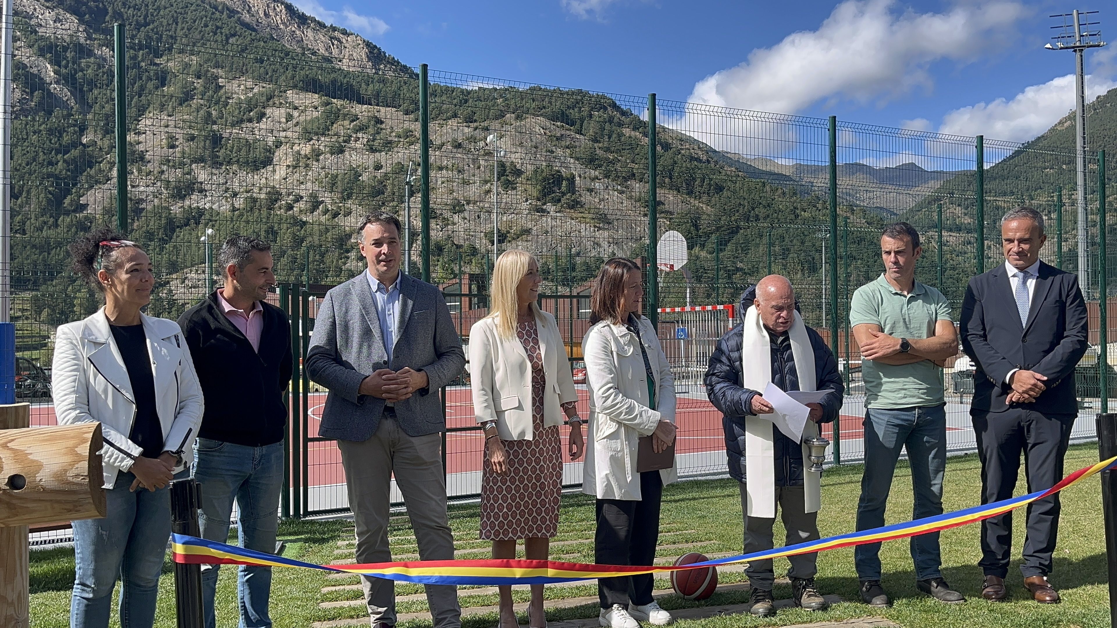 Un moment de la inauguració del parc Plana dels Camps.