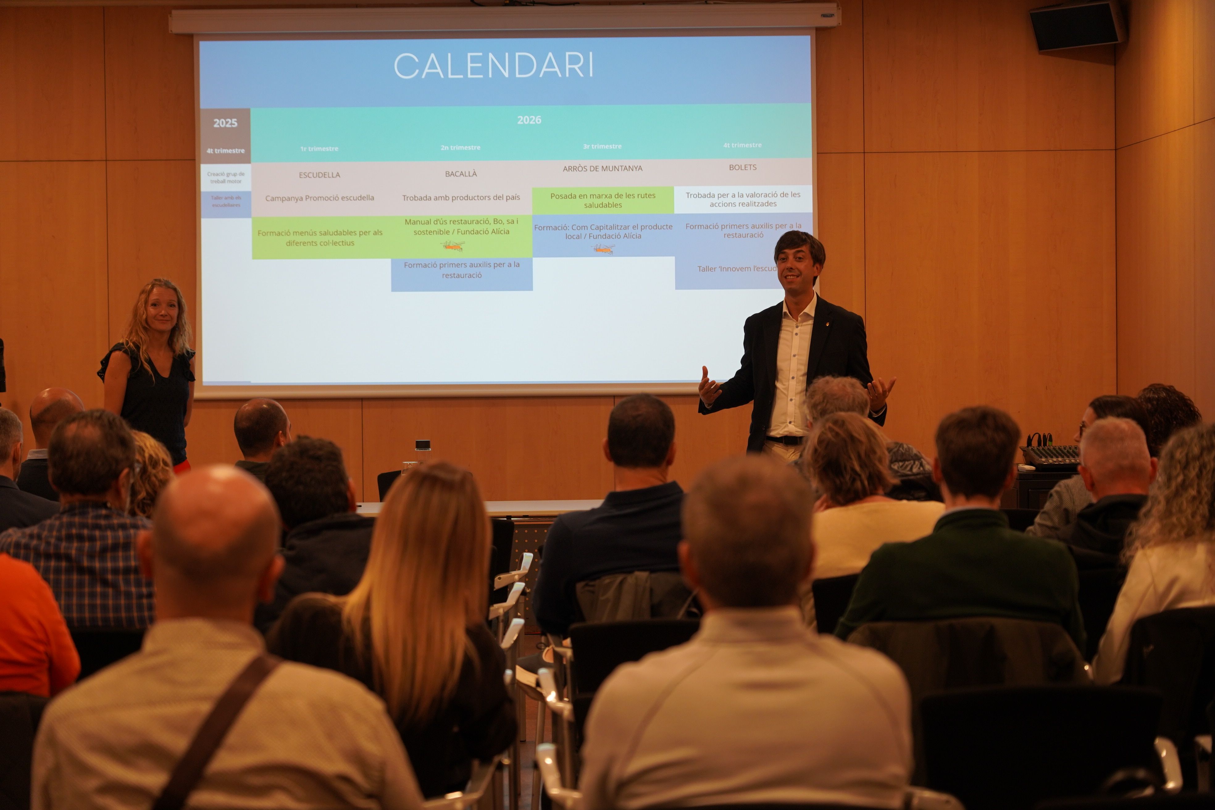 Presentació als restauradors del projecte ‘Cuinem el futur d’Andorra la Vella’.