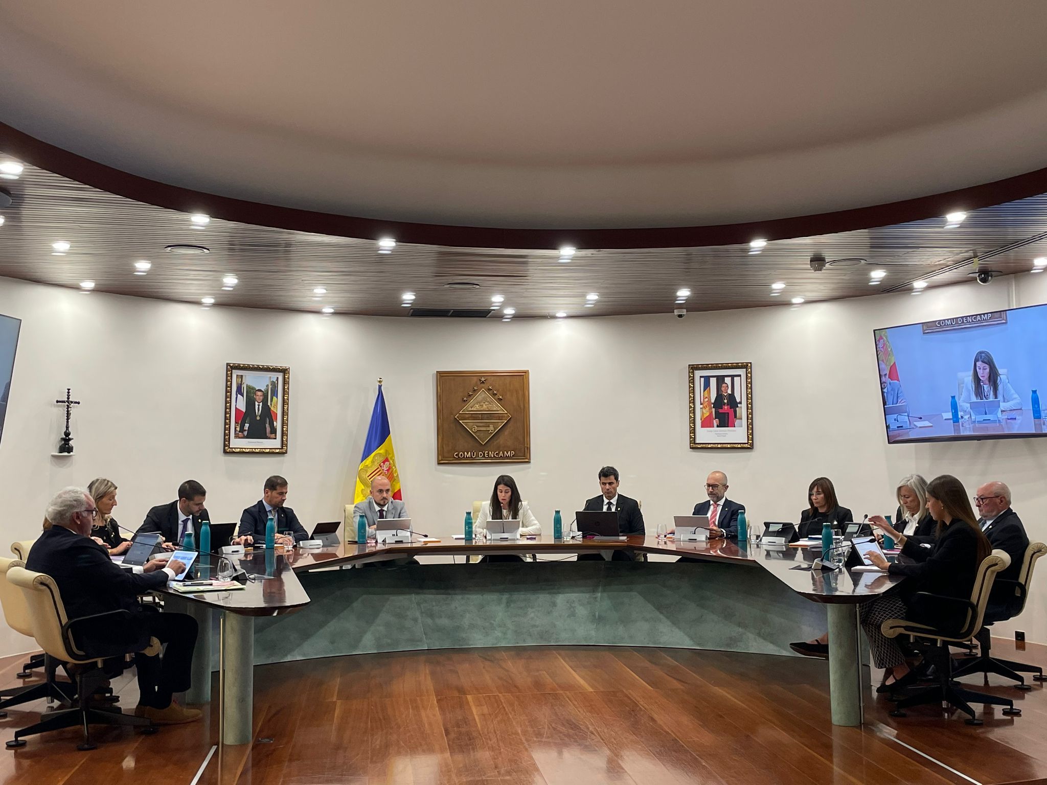 Sessió del consell de comú d’Encamp del dia 25 de setembre.