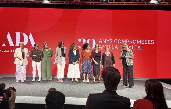 Membres de l'actual junta durant l'acte de celebració dels 30 anys de l'ADA.