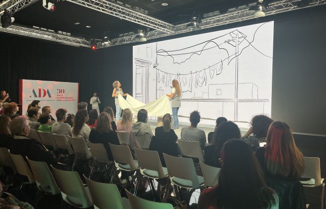 Actuació creada especialment per l’ADA a càrrec de l’artista Mònica Pérez.