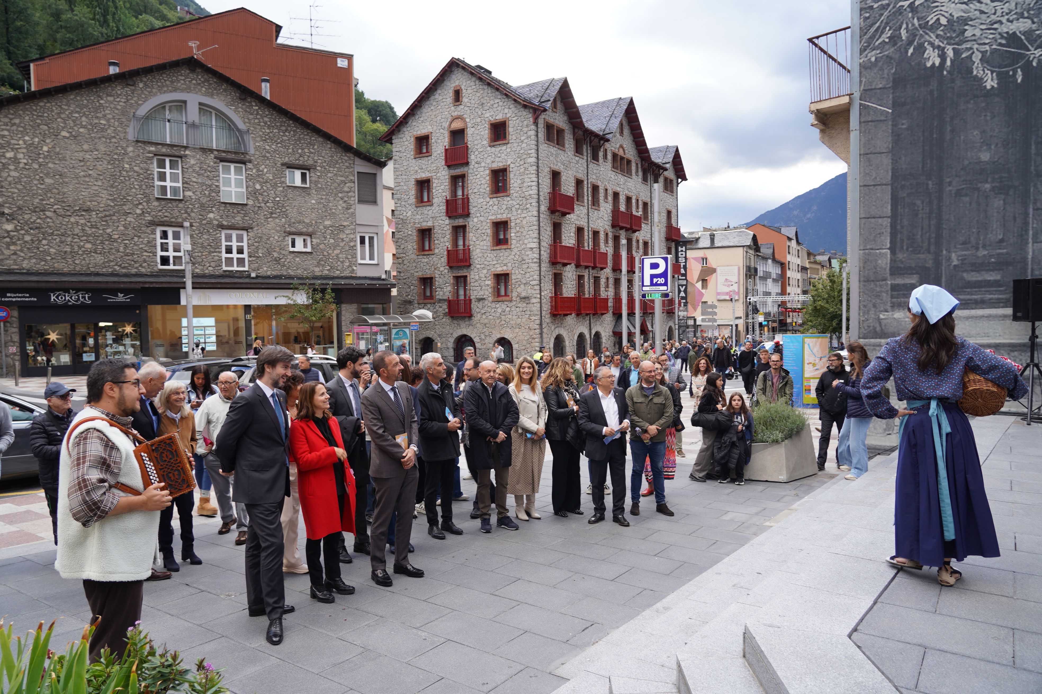 Un instant de la visita teatralitzada. Un instant de la visita teatralitzada.