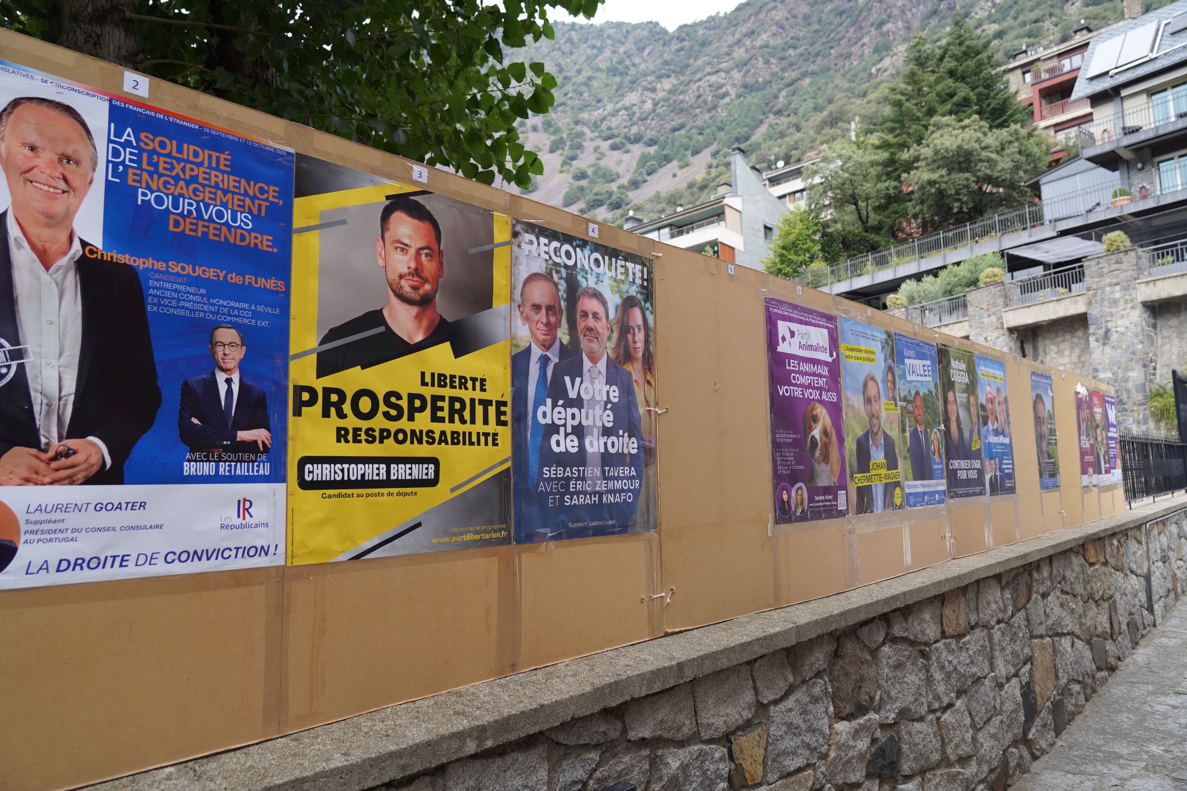 Cartells electorals de tots els candidats.