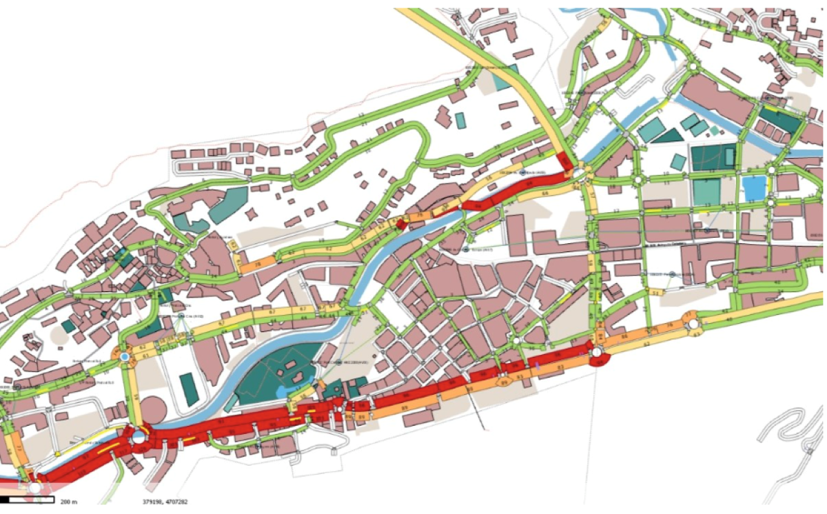 Imatge d'un dels plànols del Model Nacional de Mobilitat.