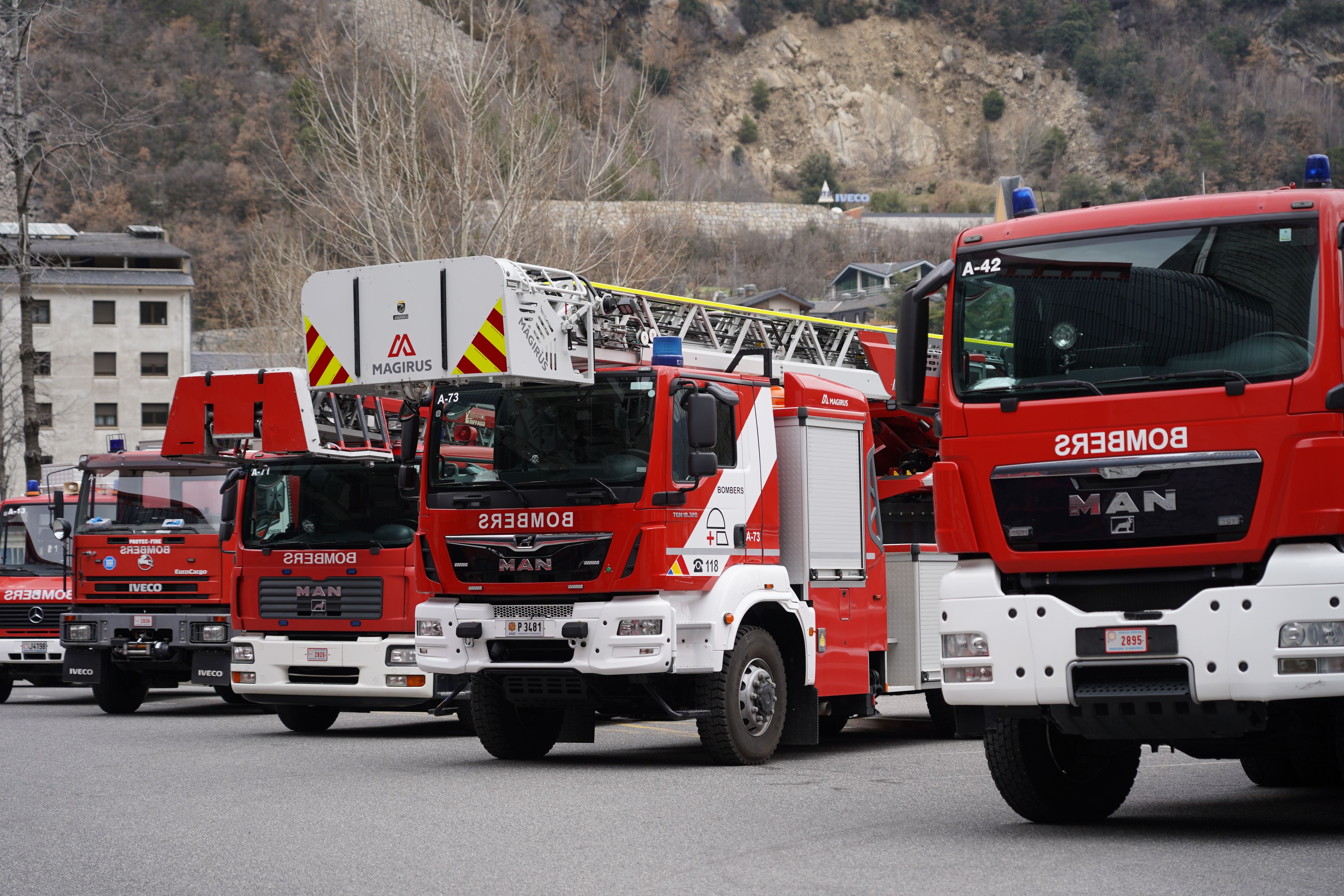 Vehicles del cos de bombers.