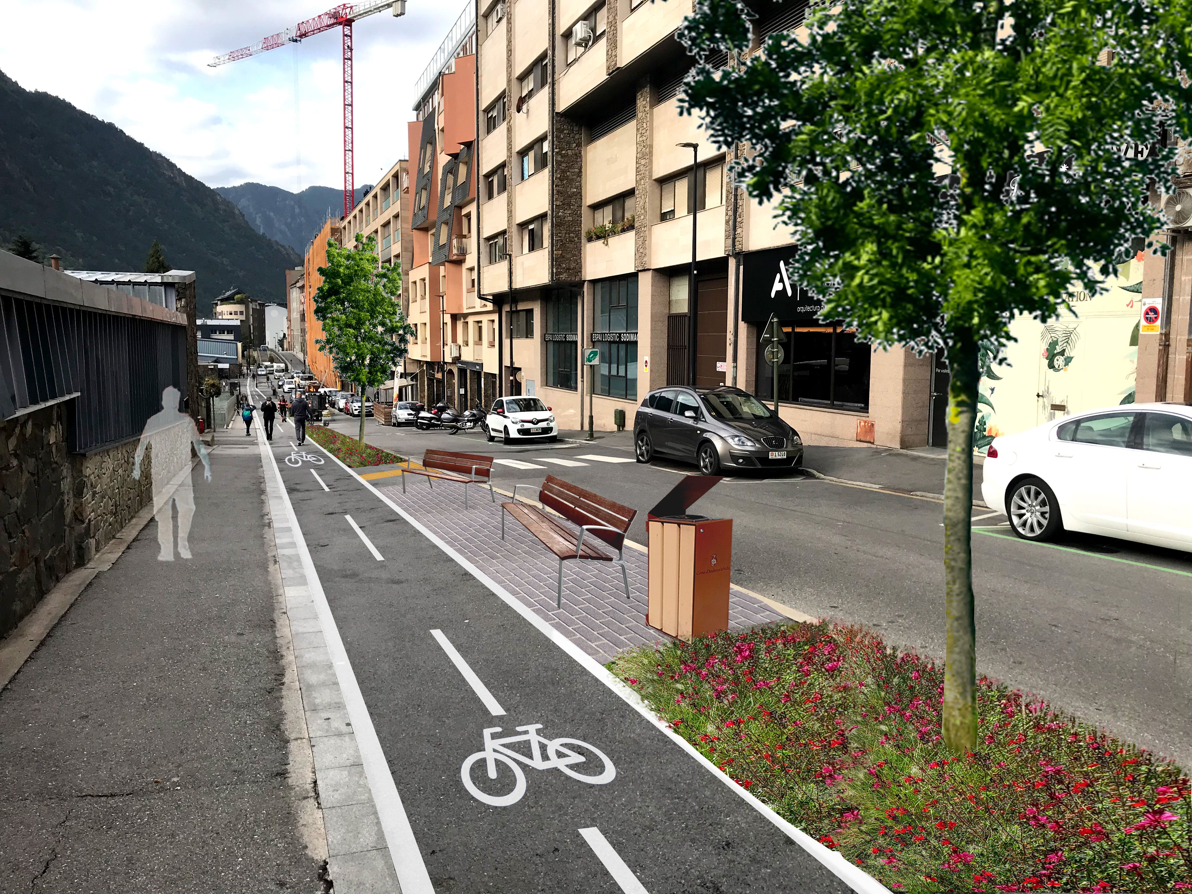 ‘Render’ del projecte del ‘corredor verd’.