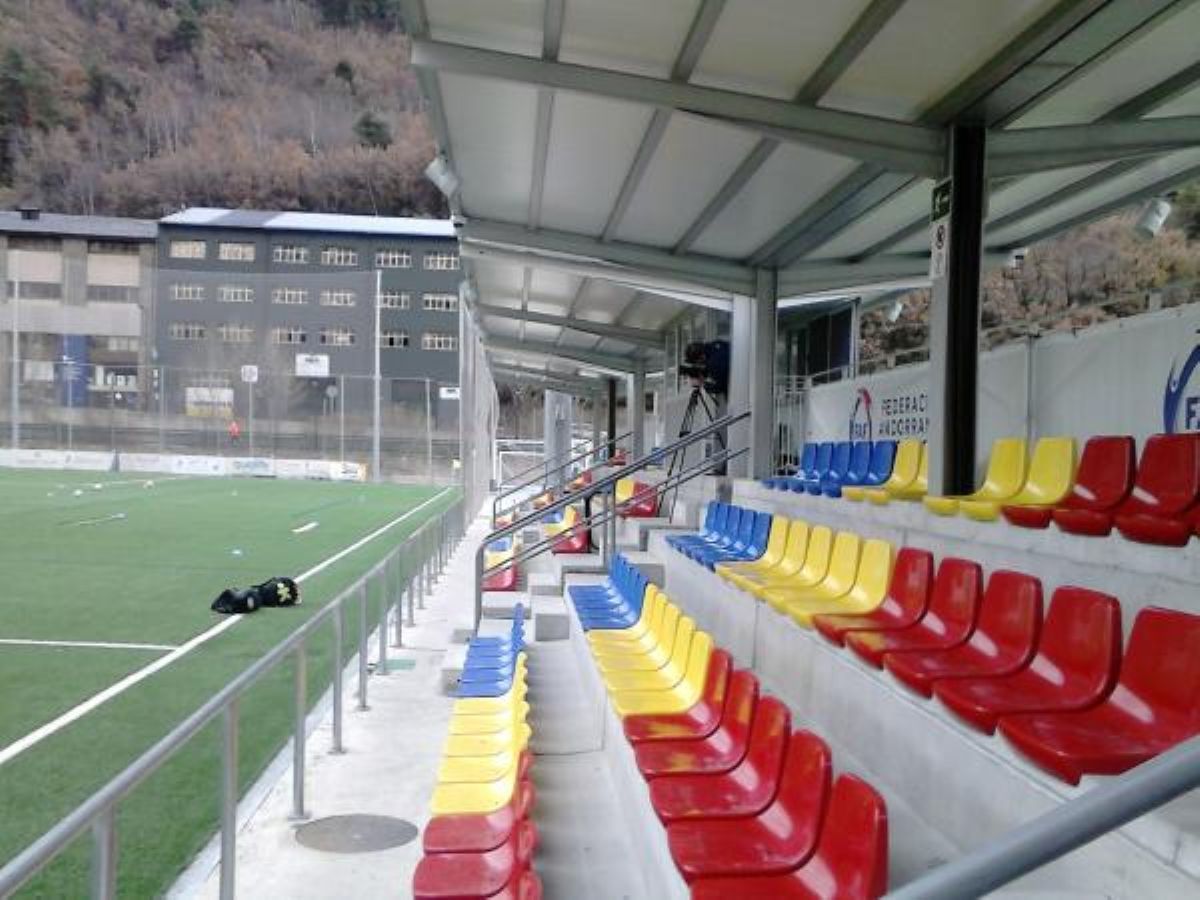 Les instal·lacions de la Federació Andorrana de Futbol, a Borda Mateu.