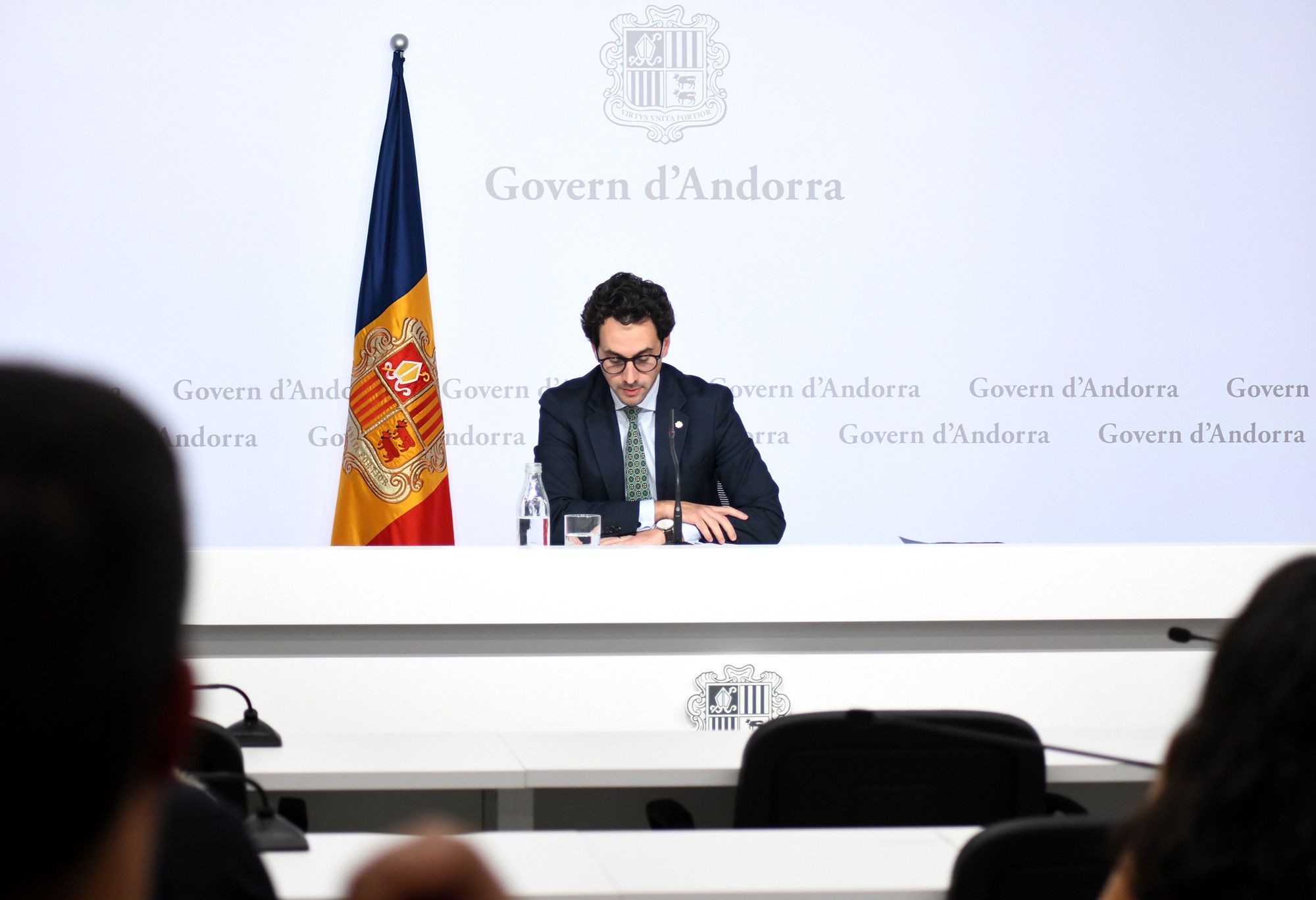 Guillem Casal, durant la roda de premsa.