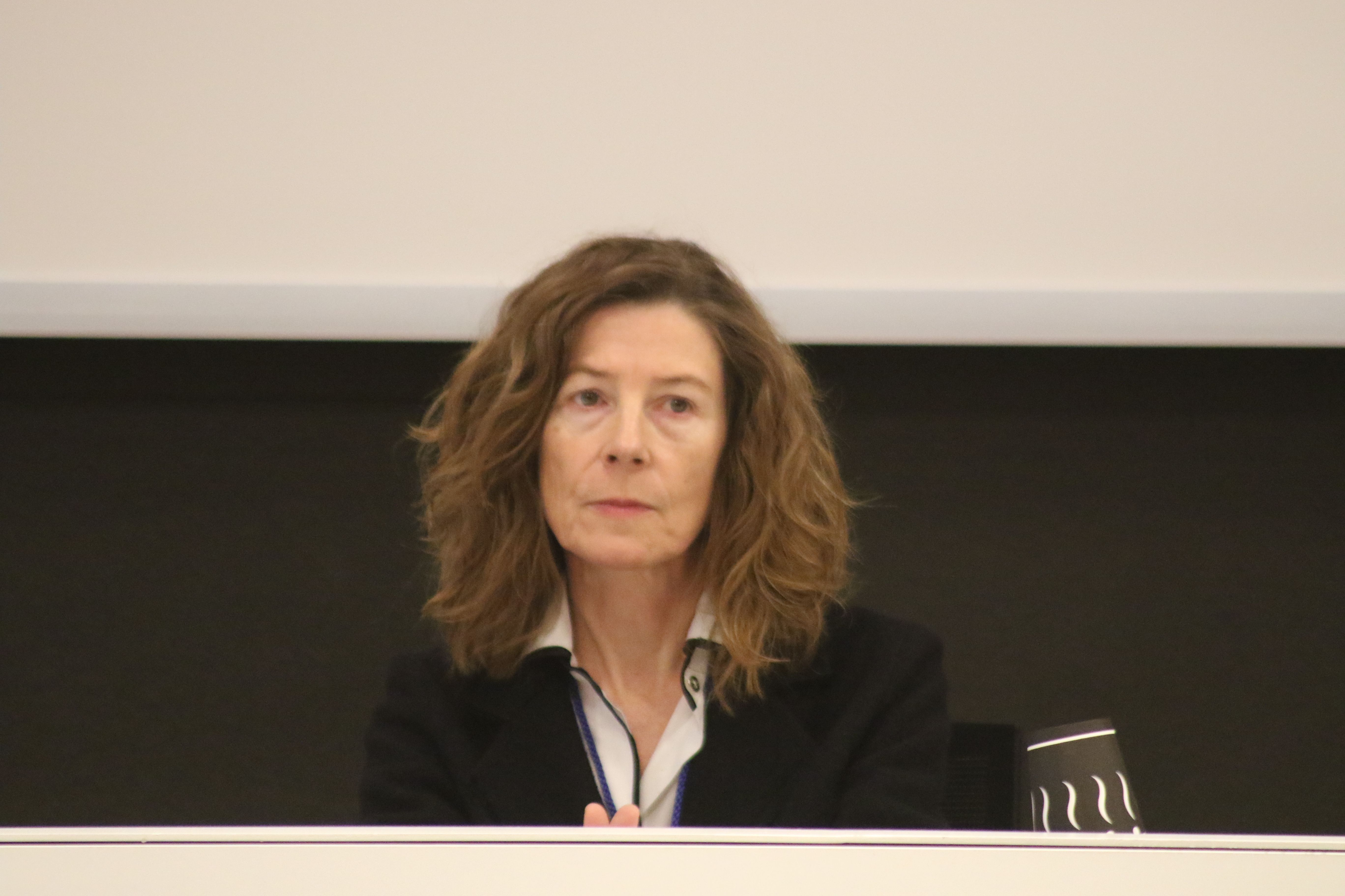 Olga Adellach en un acte del Consell Superior de la Justícia. Olga Adellach en un acte del Consell Superior de la Justícia.