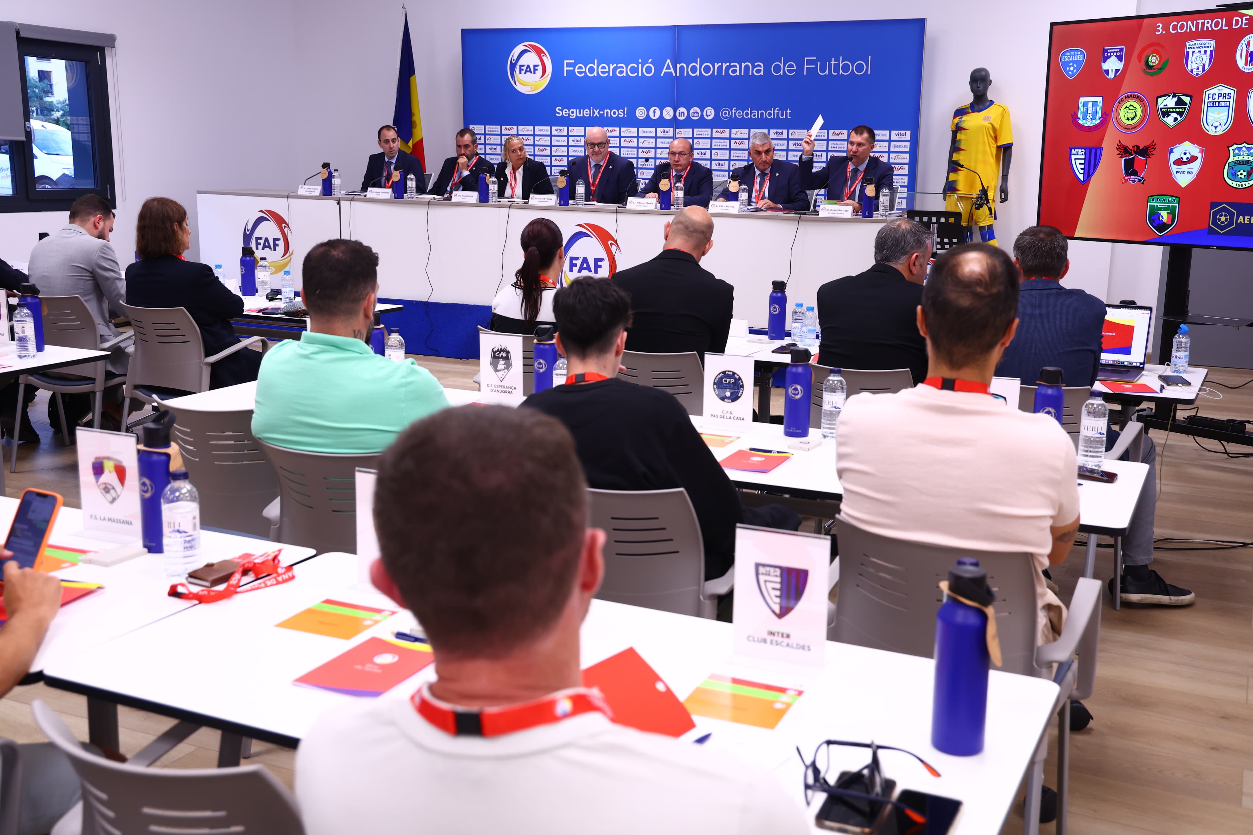 Un moment de l'assemblea de la FAF del passat juny,