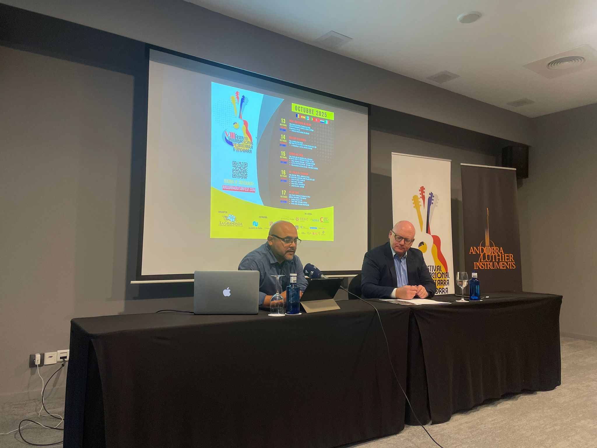 Manuel Alonso i Duarte da Rocha durant la presentació.