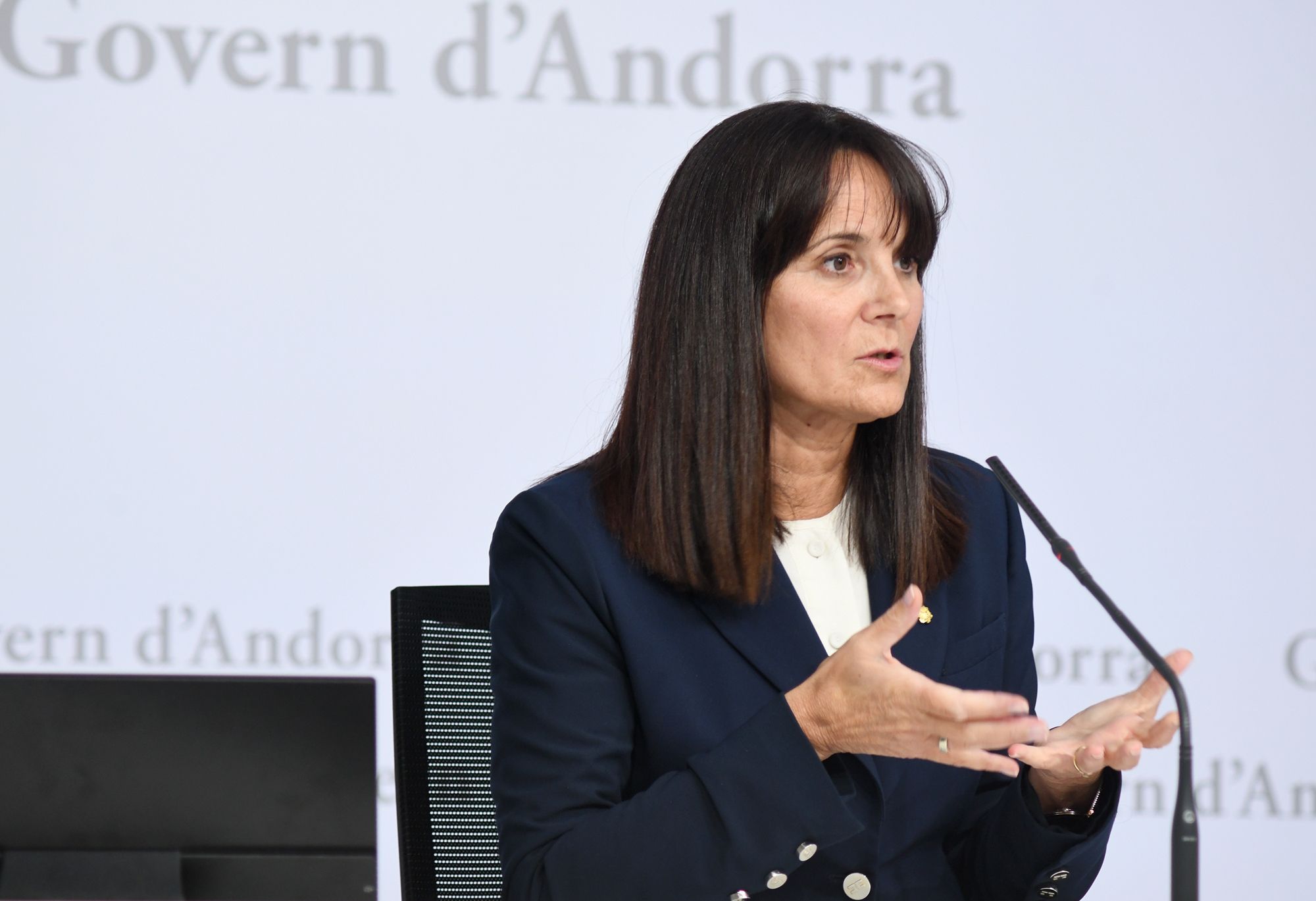 Bonell, durant la roda de premsa de dijous.