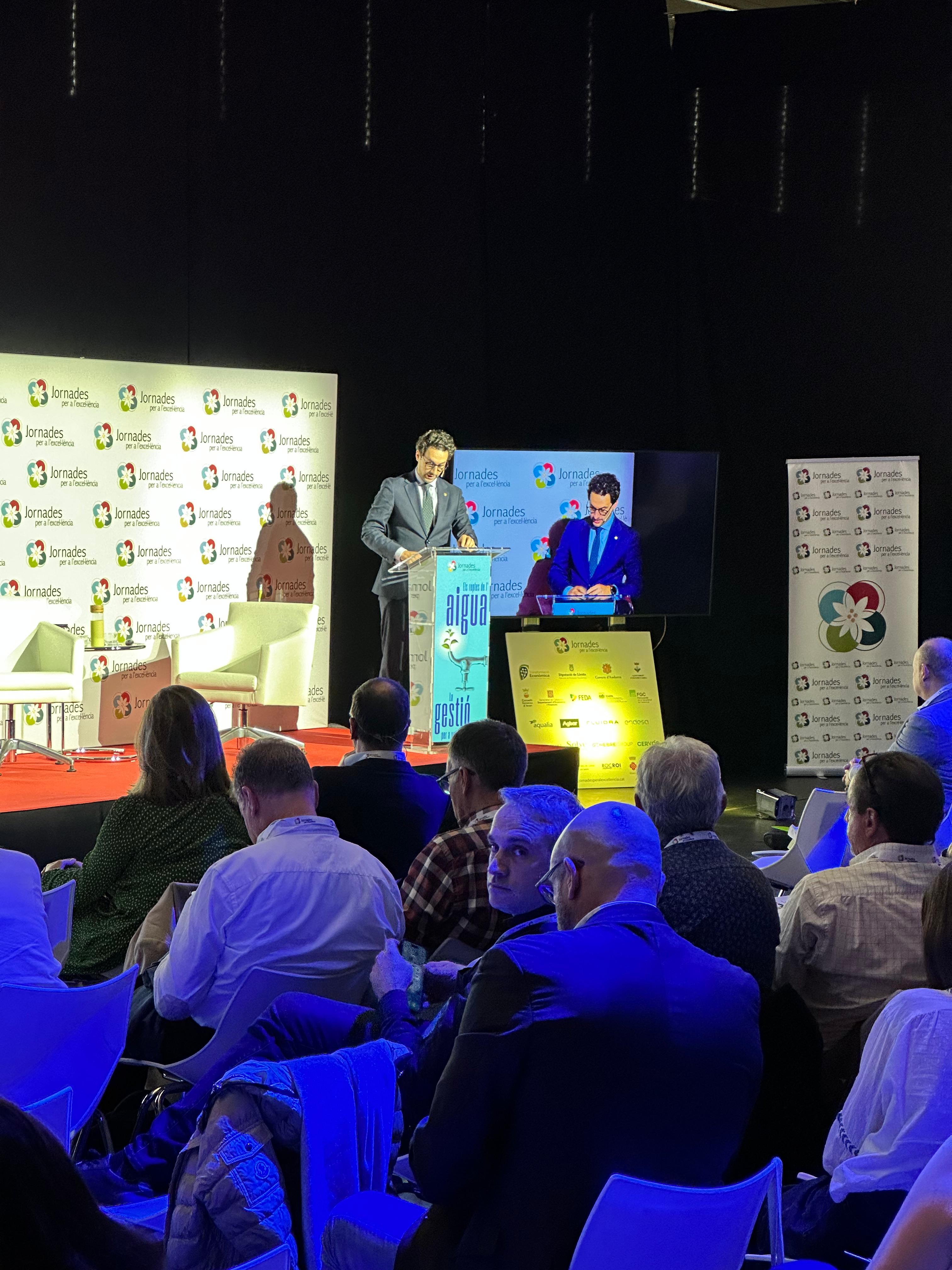 Guillem Casal durant la seva participació a les Jornades Excel·lència Esterri d'Àneu.