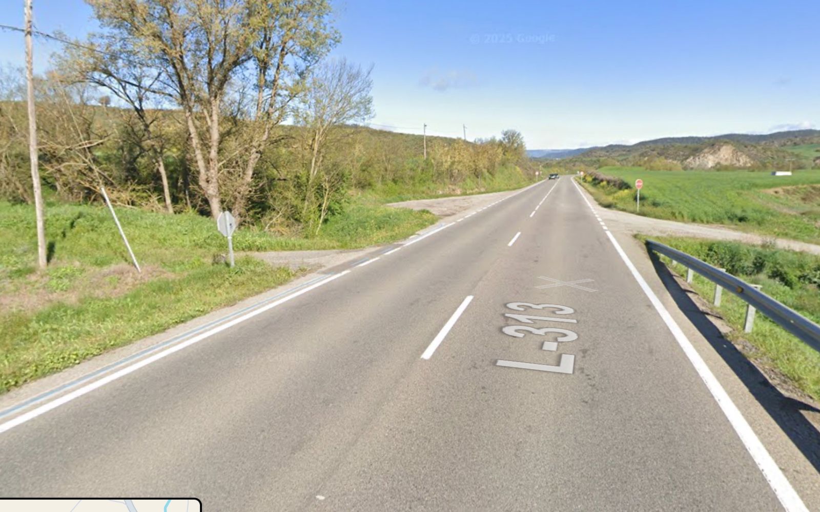 Carretera on s'hauria produït l'accident.