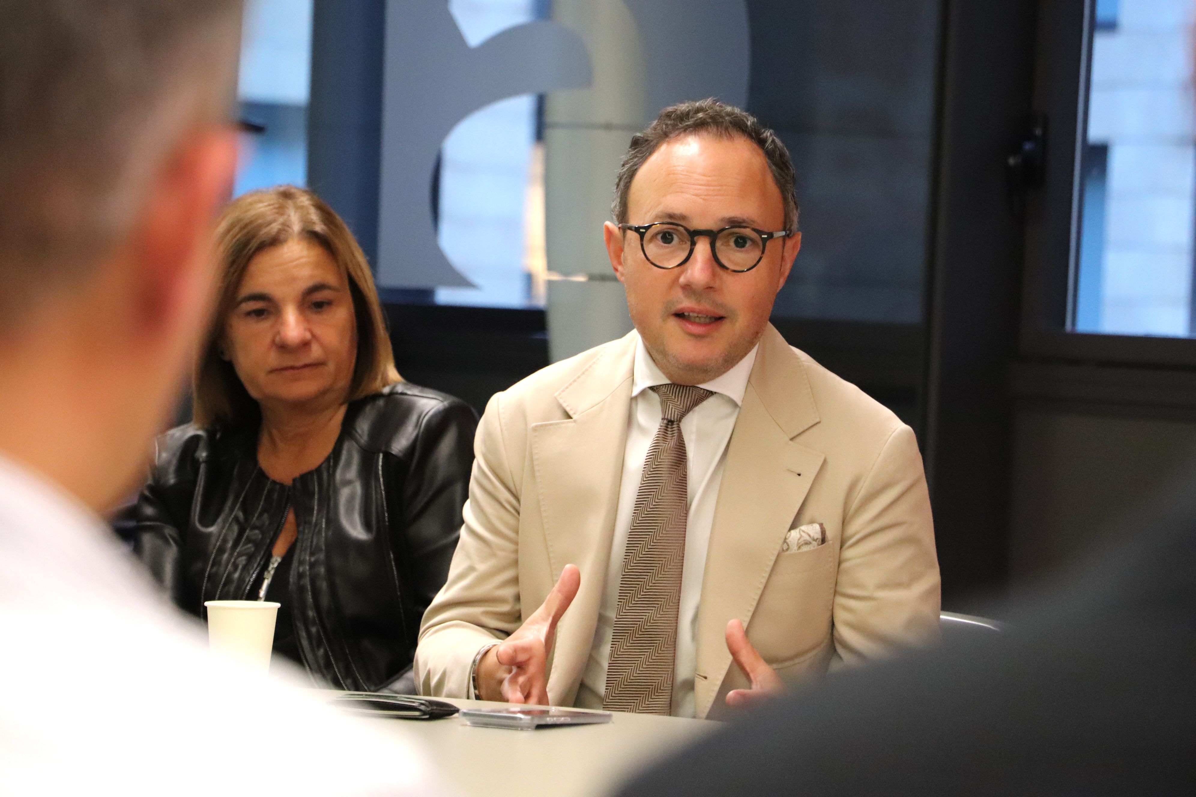 El cap de Govern, Xavier Espot, durant l'executiva de Demòcrates d'aquest dilluns.