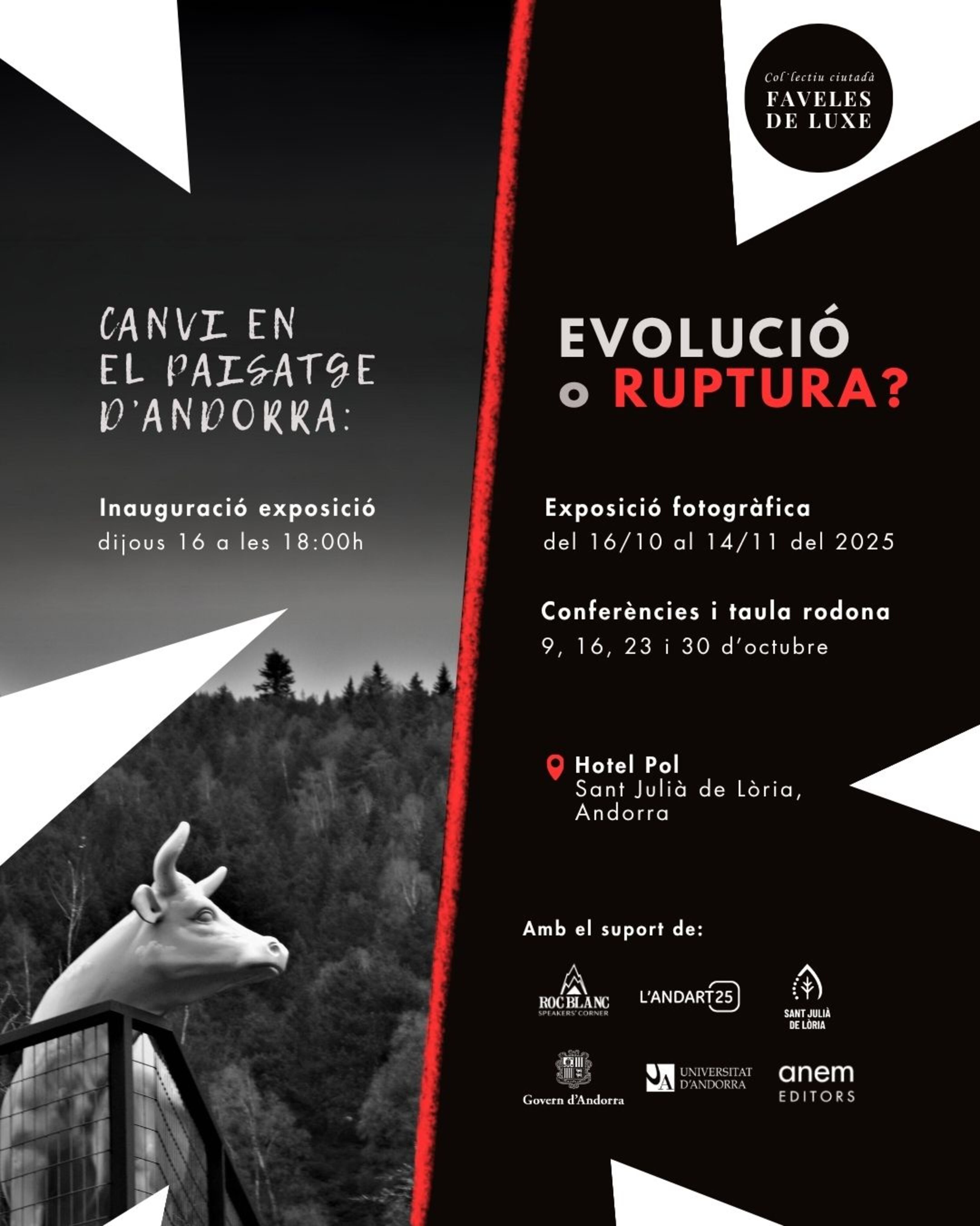 El cartell promocional del cicle de conferències lligat al L'Andart.