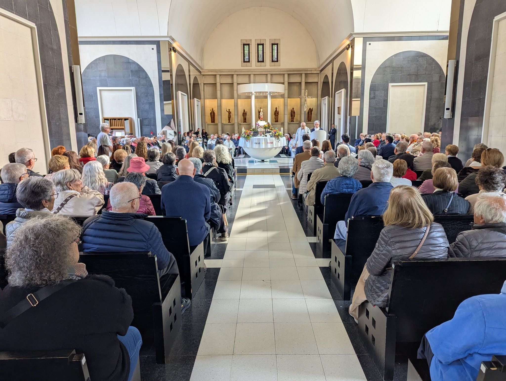 Missa de celebració de la festa magna a Meritxell.