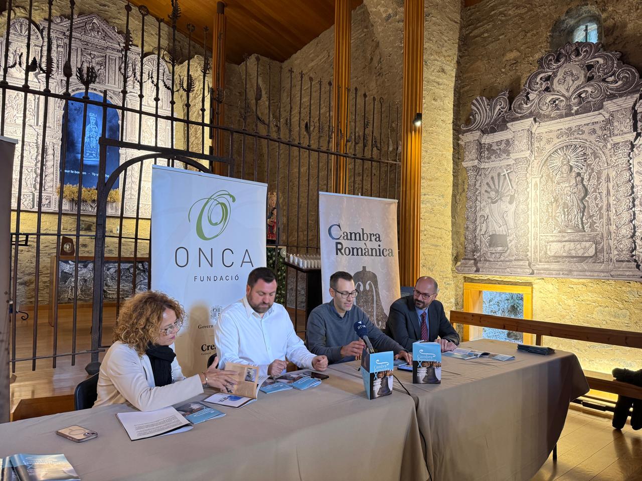Moment de la presentació del nou cicle Cambra Romànica.