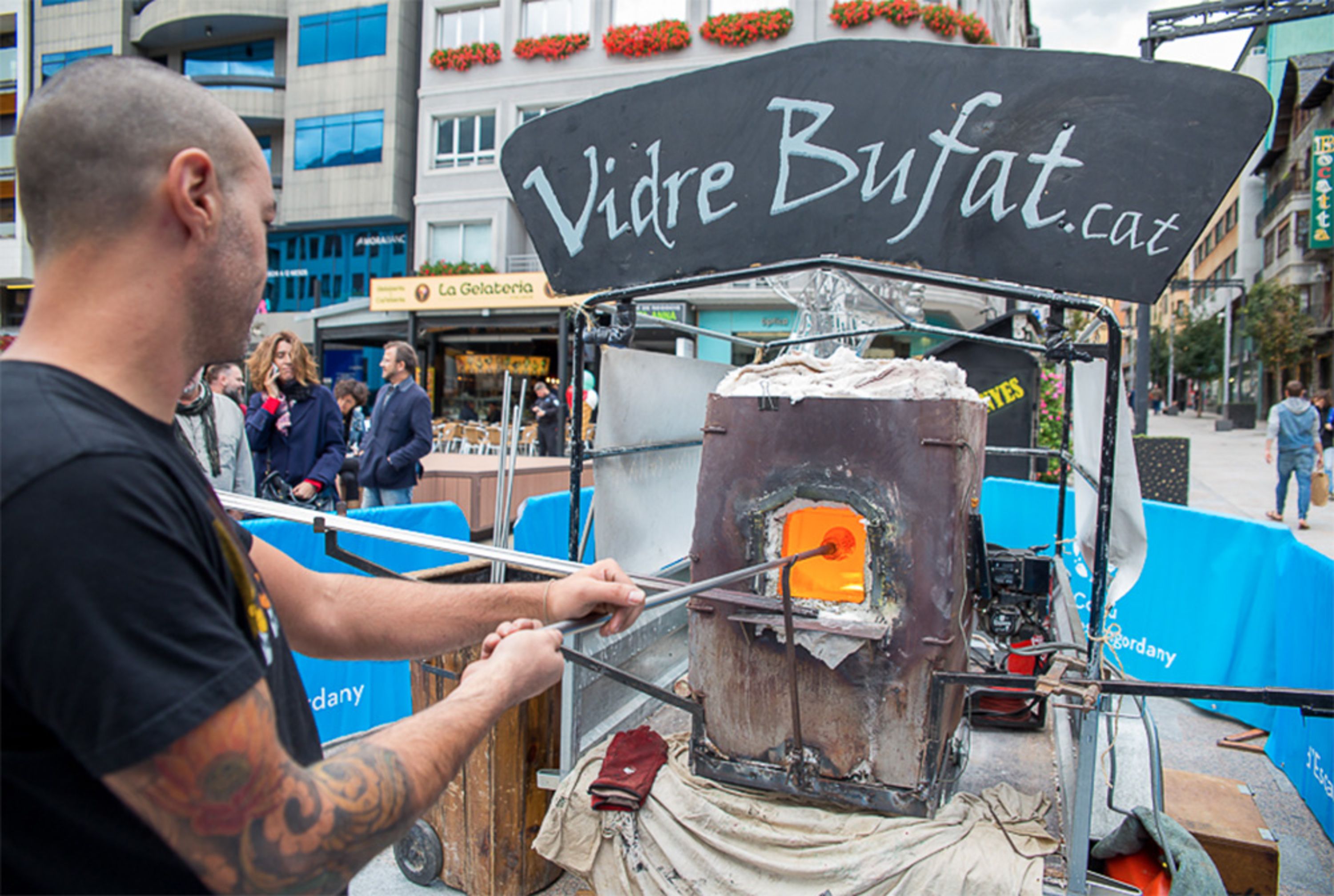 Una edició anterior de les jornades del vidre d'Escaldes.