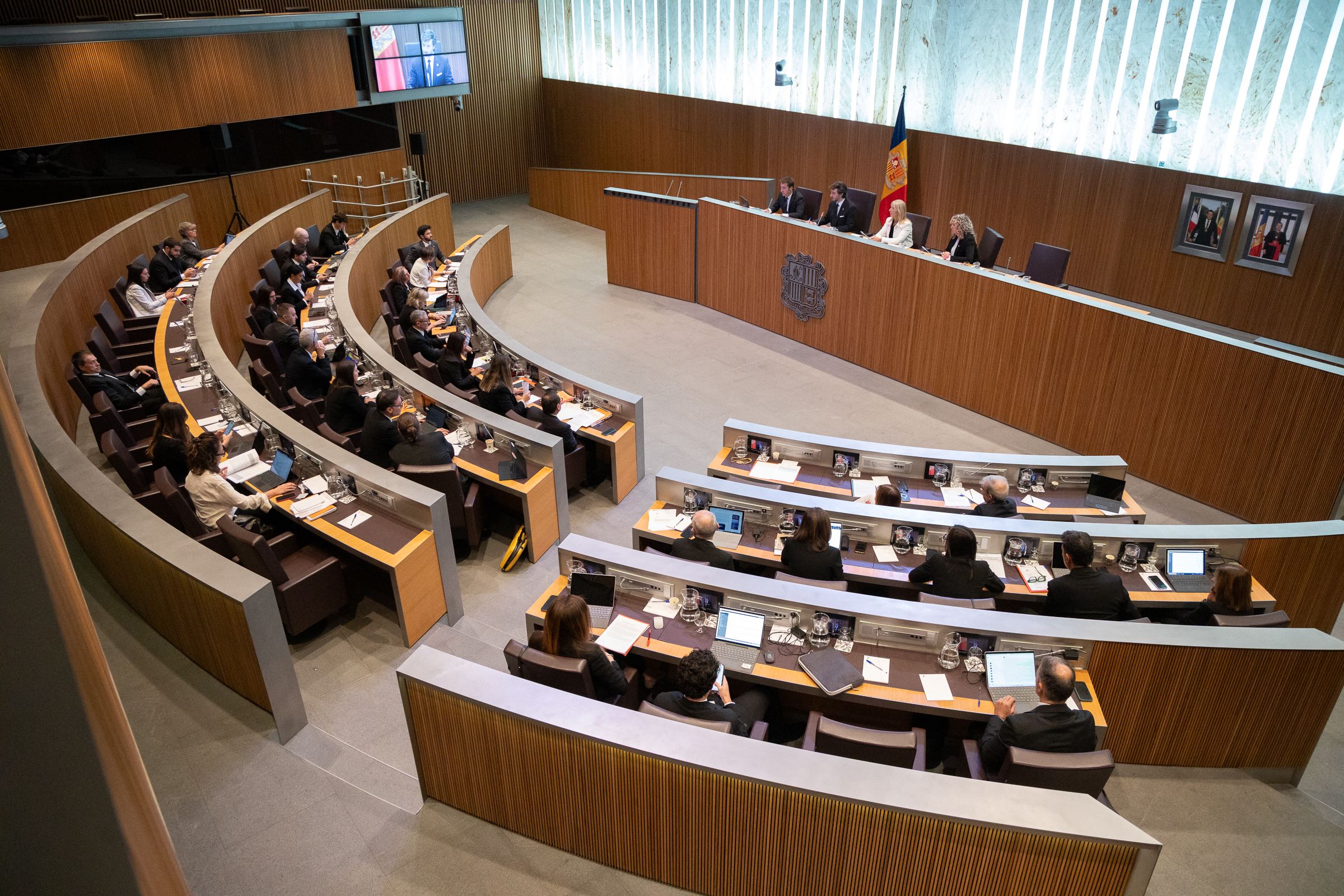 El ple del Consell General.