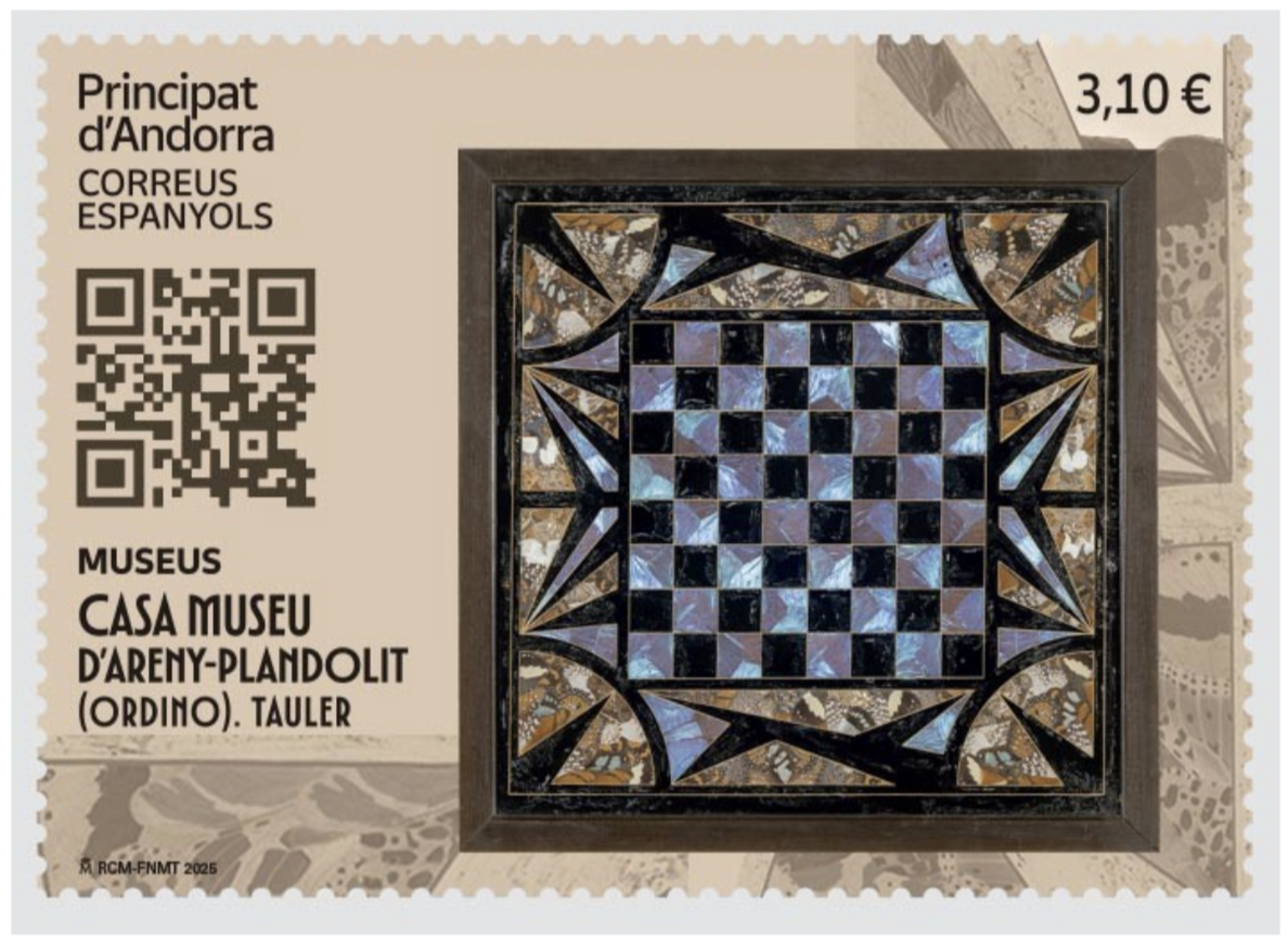 Segell dedicat a la Casa Museu d'Areny-Plandolit.