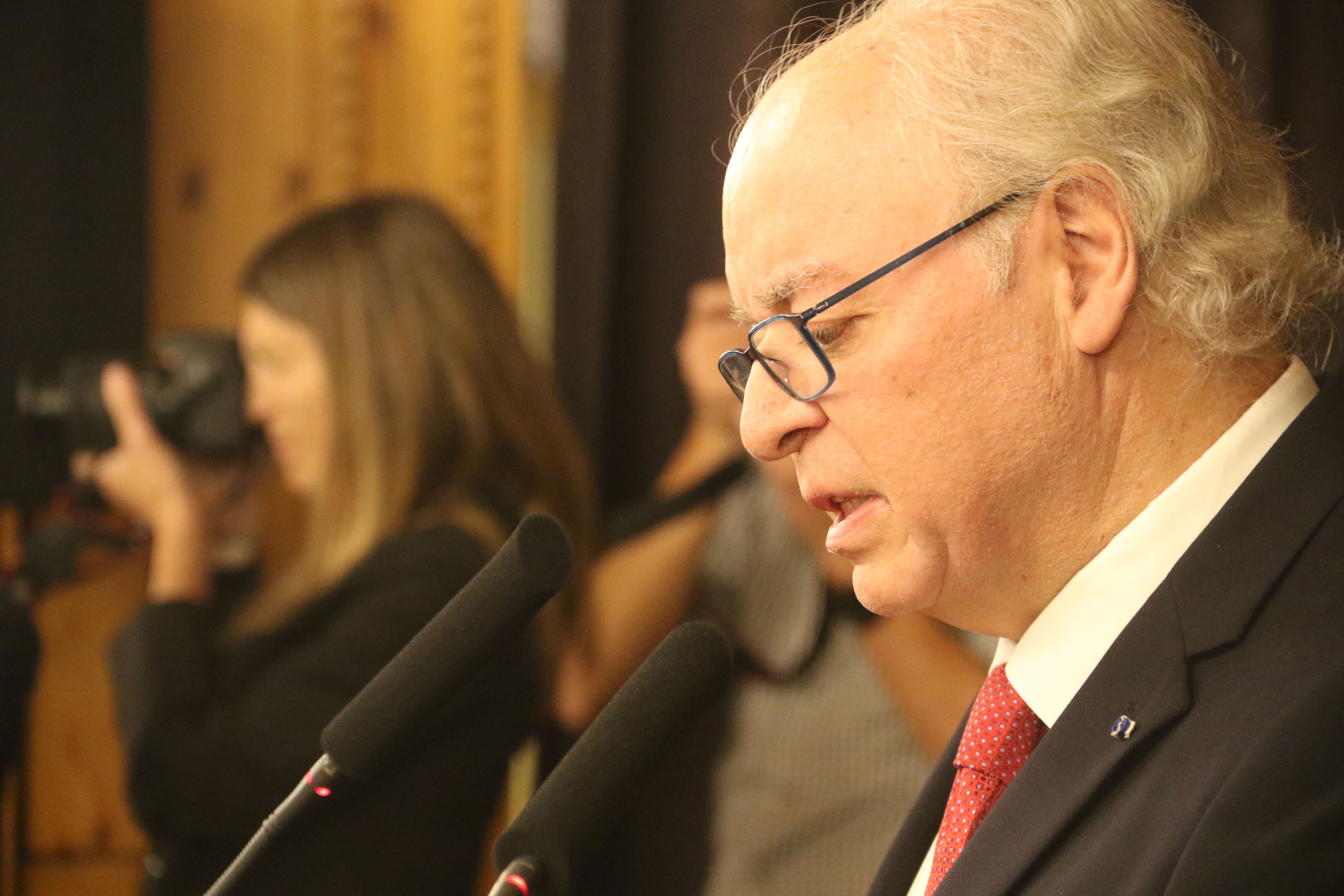 Pérez-Desoy durant el discurs.