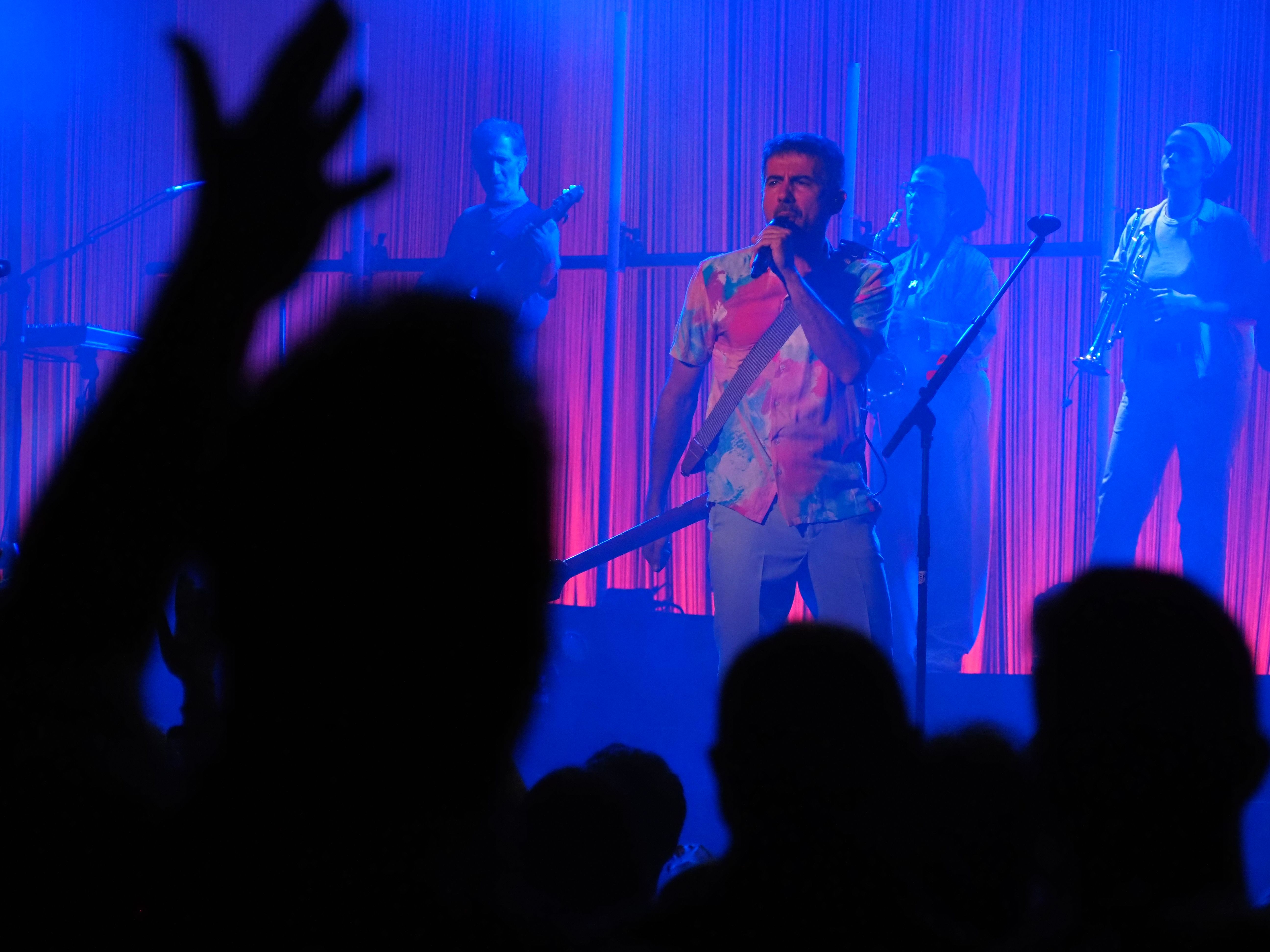 Ferran Piqué amb el públic entegat.