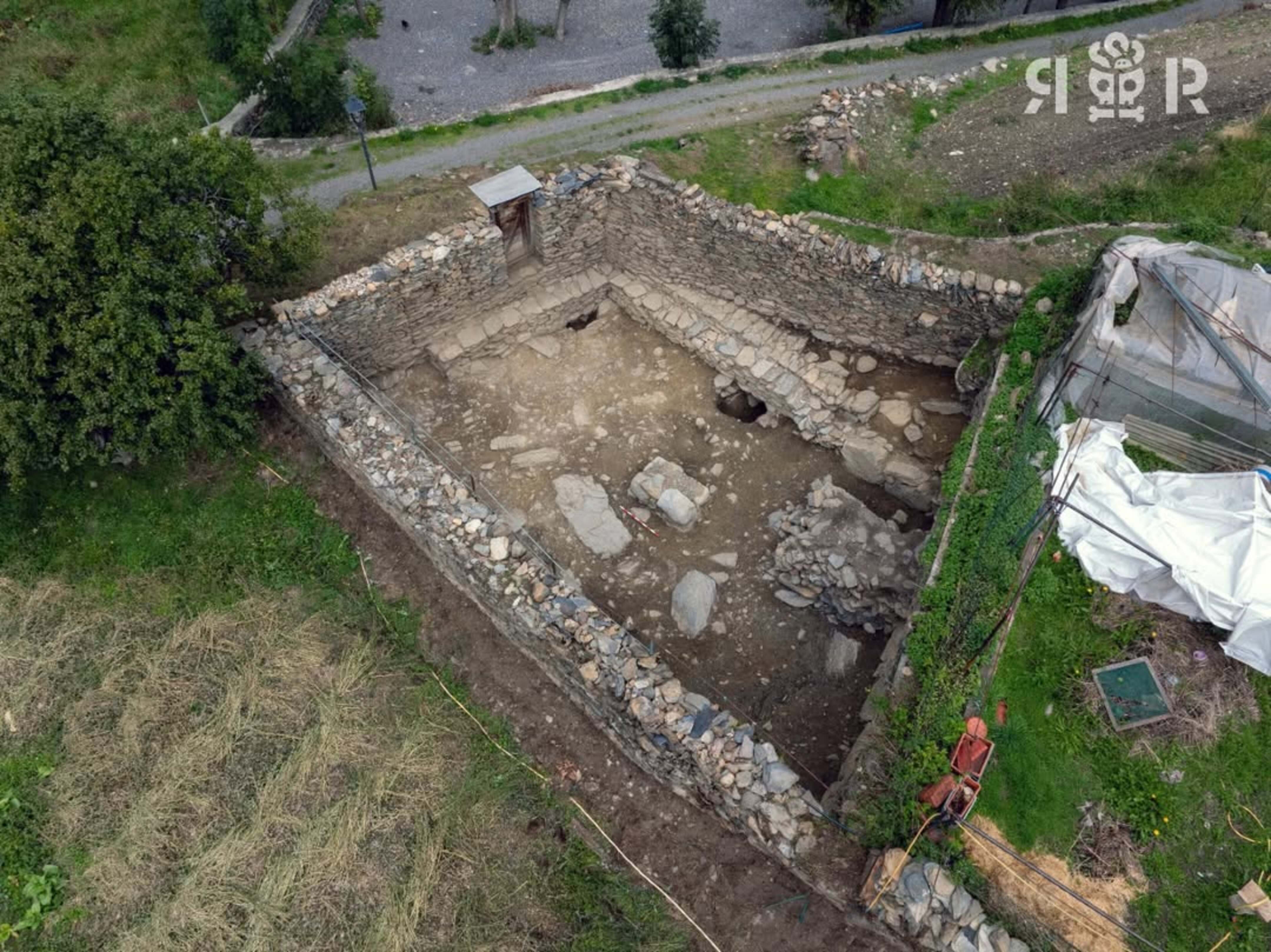 Les estructures que han quedat al descobert.