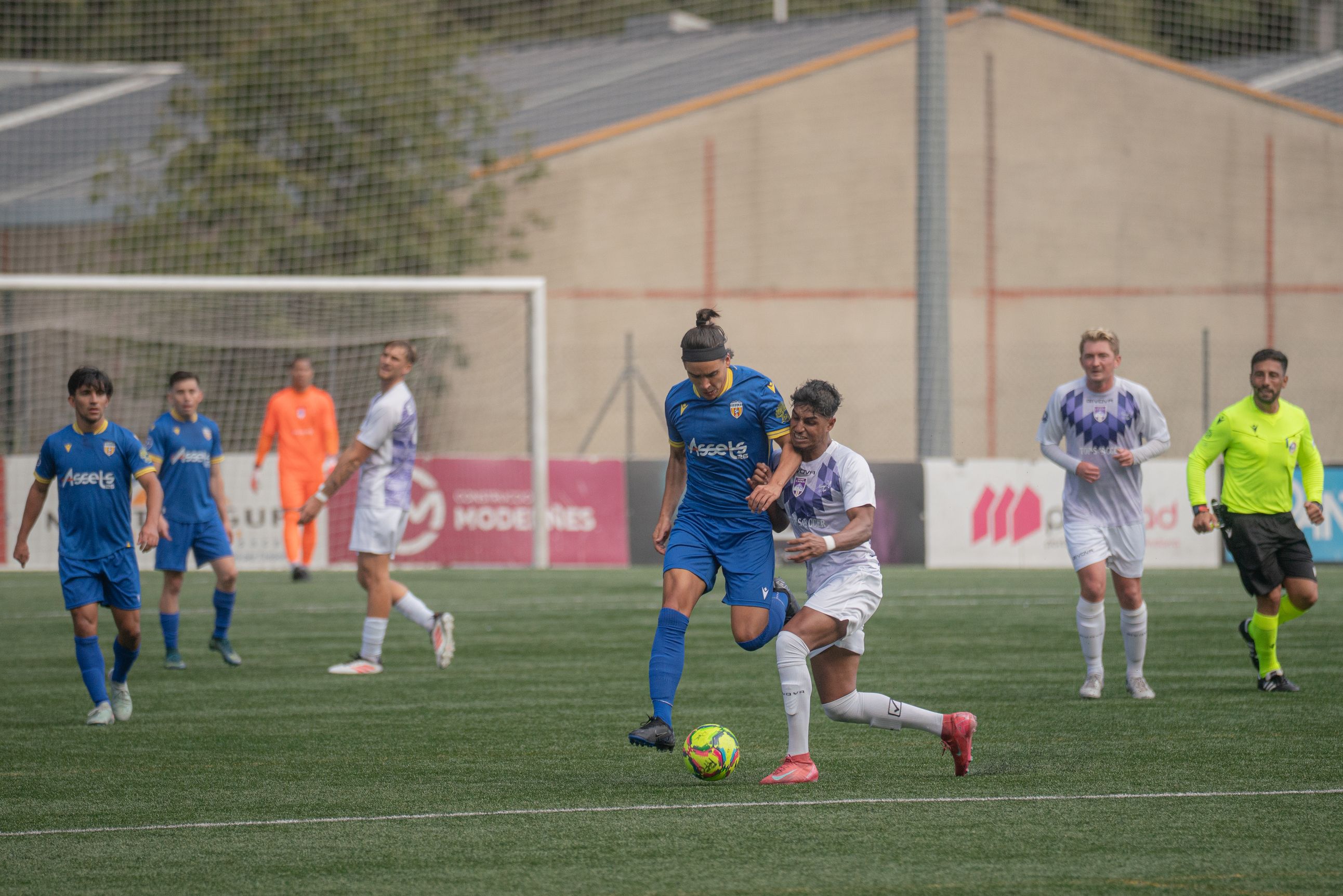 Una jugada recent del partit entre el Ranger's i el Carroi d'aquest curs.