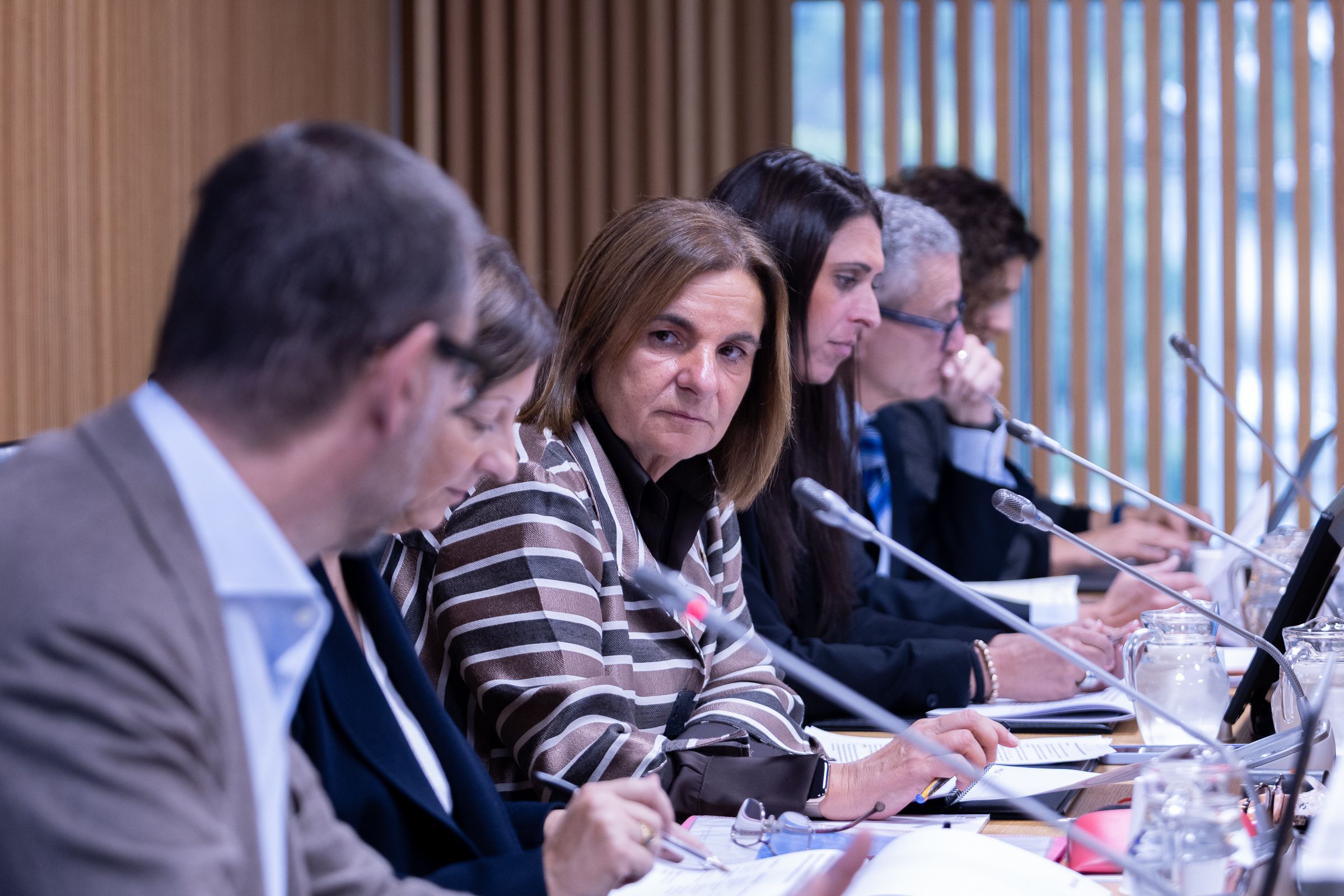Compareixença de la ministra d’Afers Socials, Trini Marín, per presentar l’auditoria d’eficàcia i eficiència del sistema de serveis socials i sociosanitari. Compareixença de la ministra d’Afers Socials, Trini Marín, per presentar l’auditoria d’eficàcia i eficiència del sistema de serveis socials i sociosanitari.