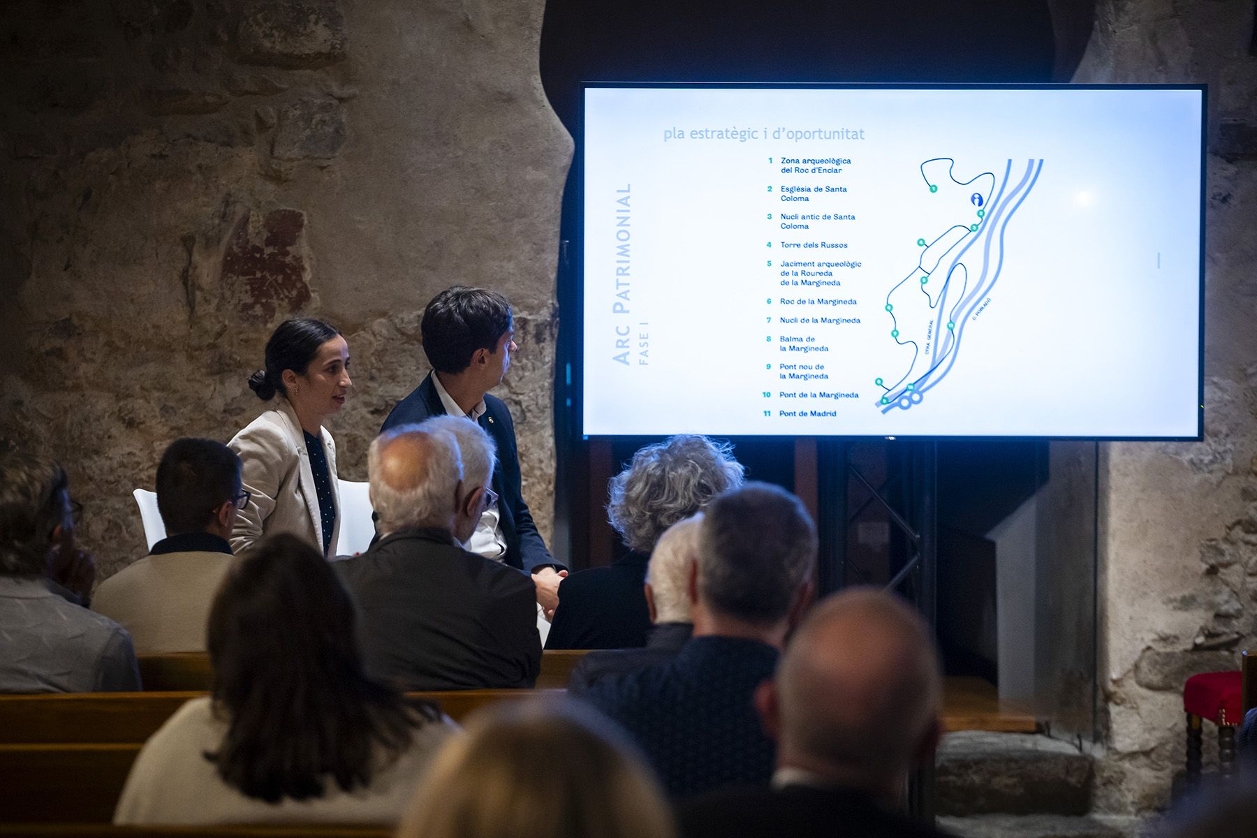 Presentació del projecte de l’Arc Patrimonial a l'Església de Santa Coloma.
